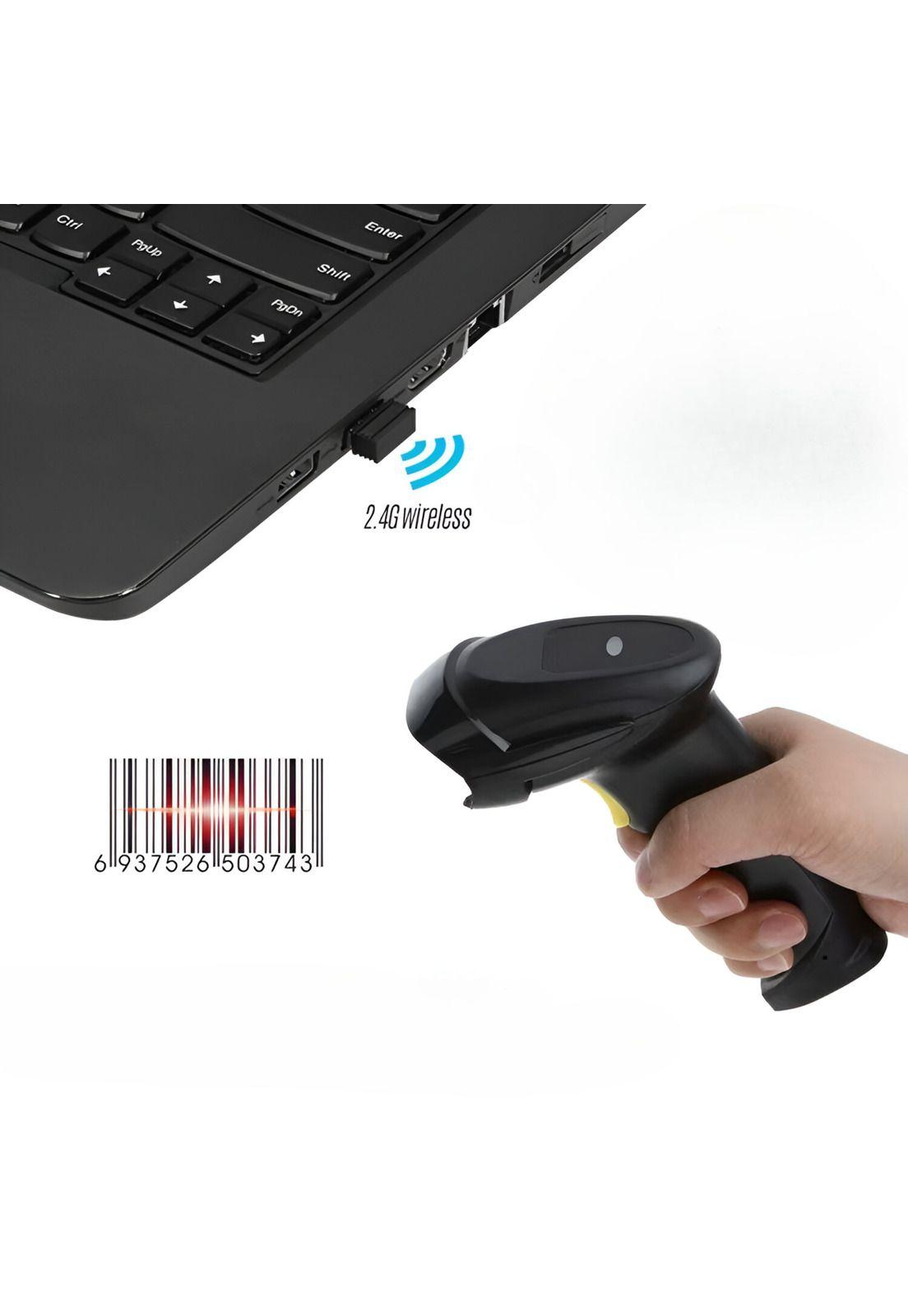 Lector de Códigos de Barra Inalámbrico CCD 2.4G Recargable-3