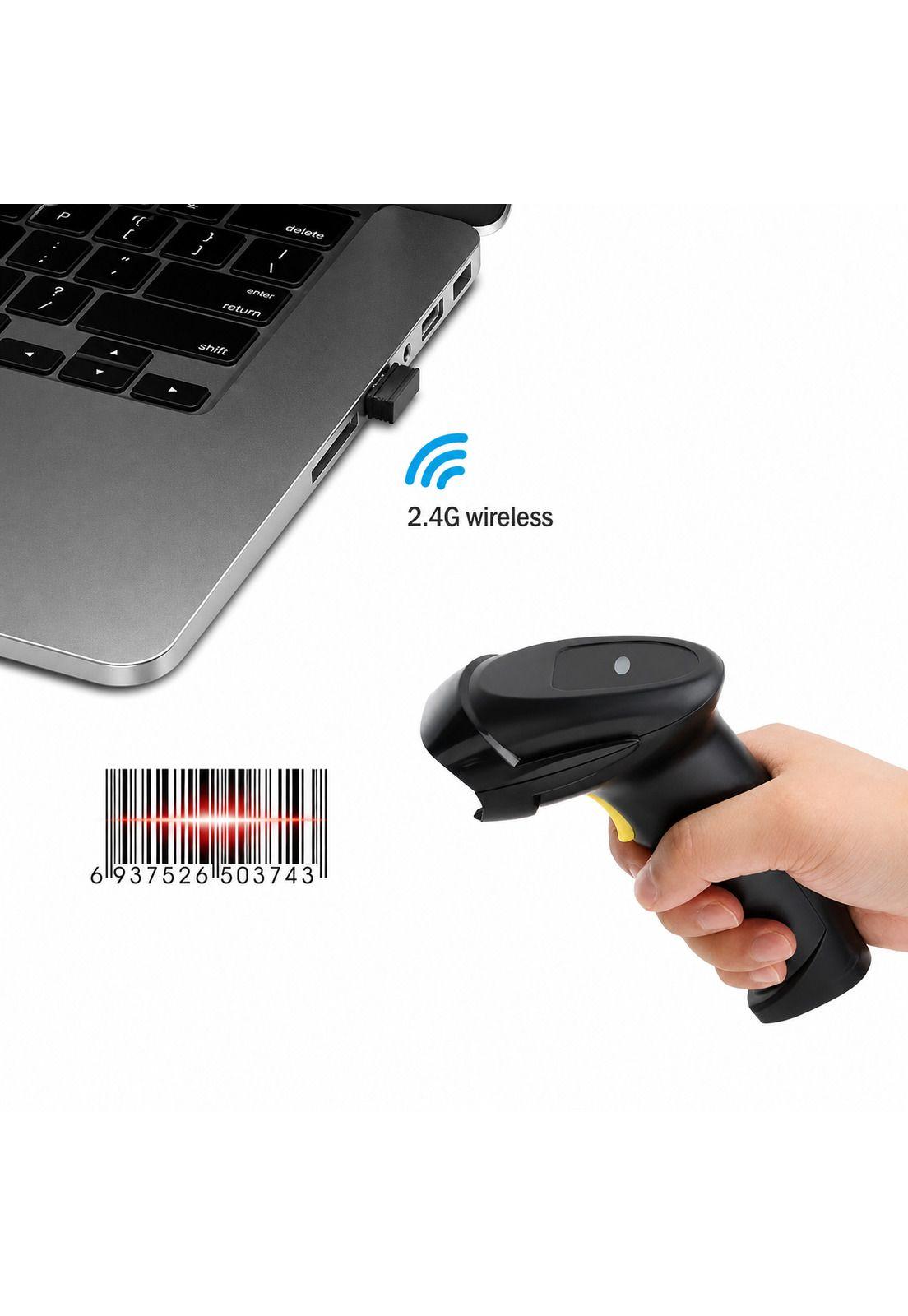 Lector de Códigos de Barra Inalámbrico CCD 2.4G Recargable-4