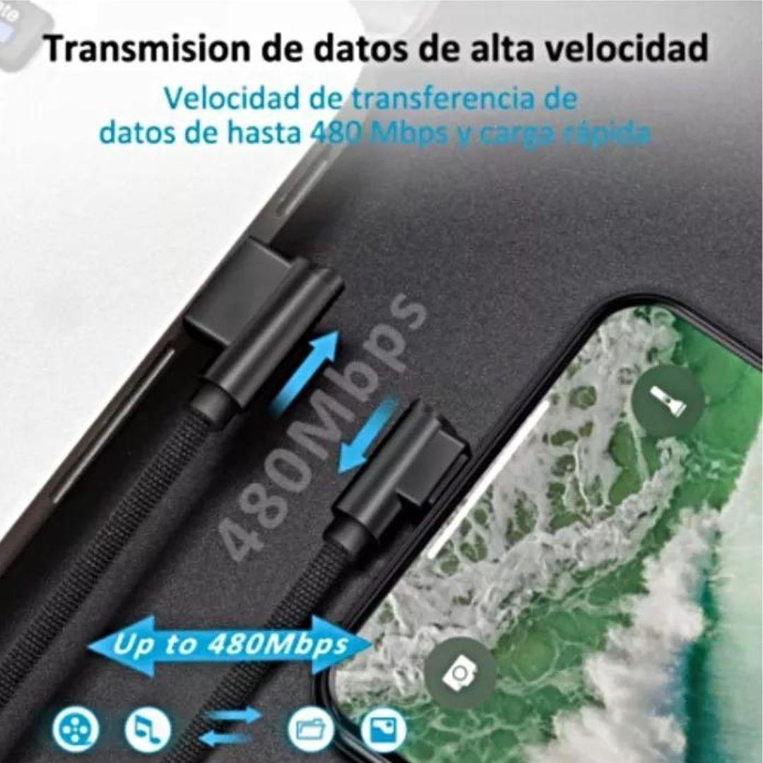 Cable USB-C a Lightning - 1.2 Mts Carga Rápida iPhone / iPad-4