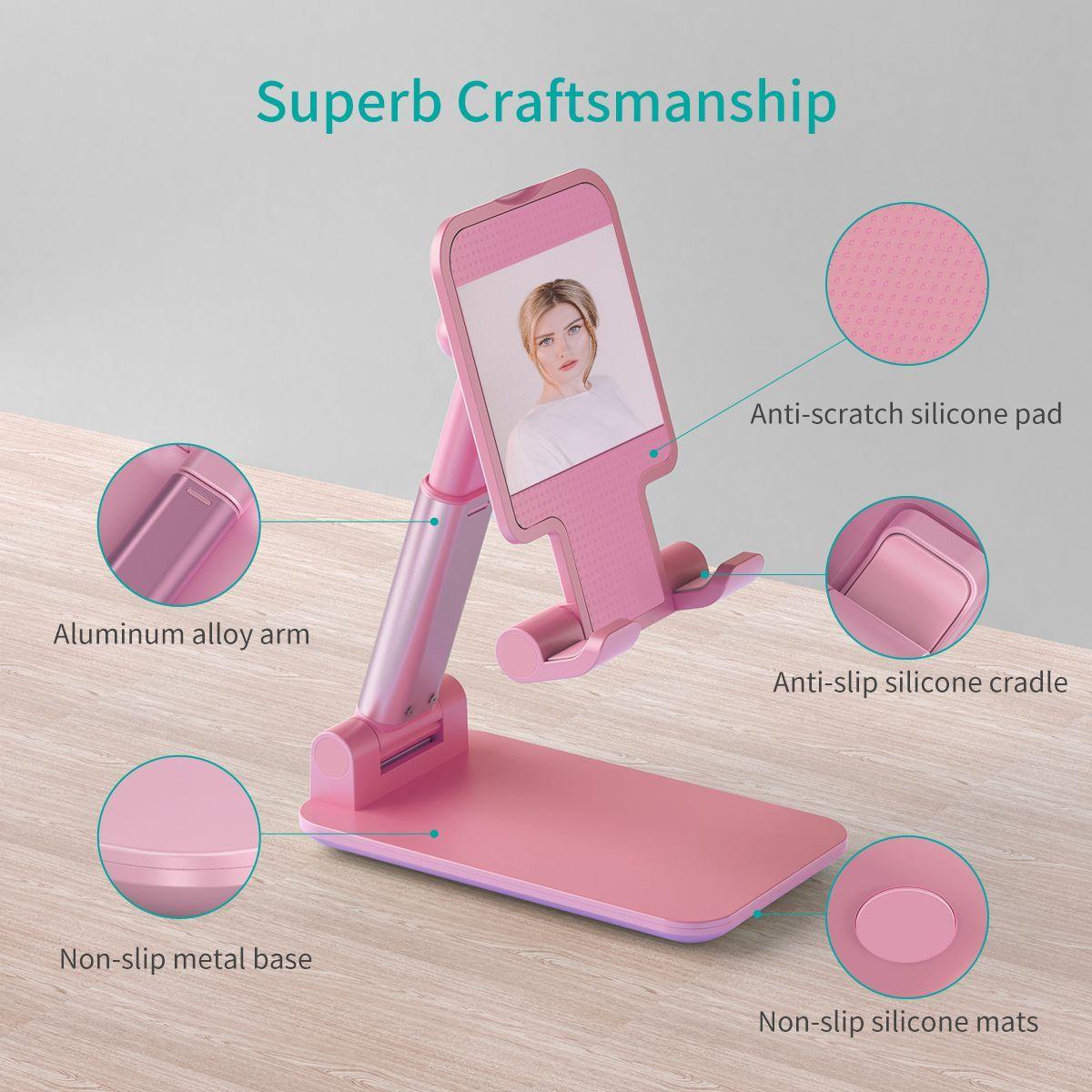 Soporte para Tablets y Iphone ROSADO-2