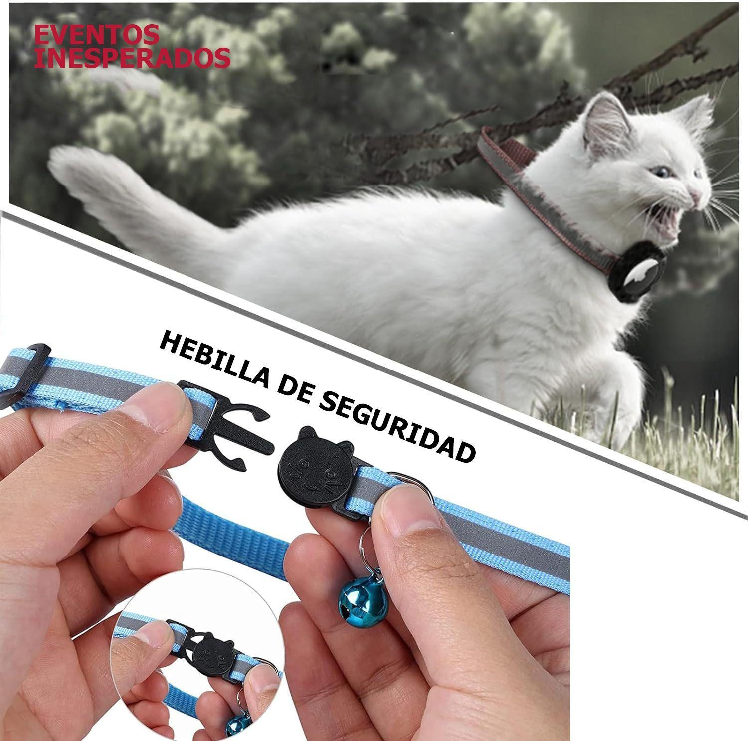 Collar Con Sonaja Para Gatos Airtag Antipérdida -2