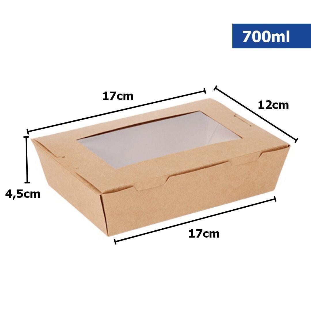 Caja Kraft Con Ventana 700ml (25 Unidades)-2