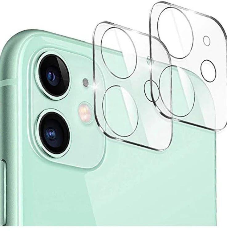 Pack x2 Vidrio Templado Plano Anti Blue Ray 2.5d + Protector de Cámara Iphone 11 Iphone 12-3