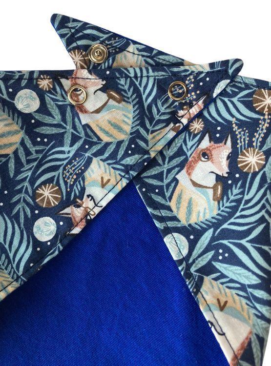 BABERO CARU ZORRO, BANDANA, REVERSIBLE, 100% ALGODÓN DE ALTA CALIDAD Y EXCELENTE CONFECCIÓN-3