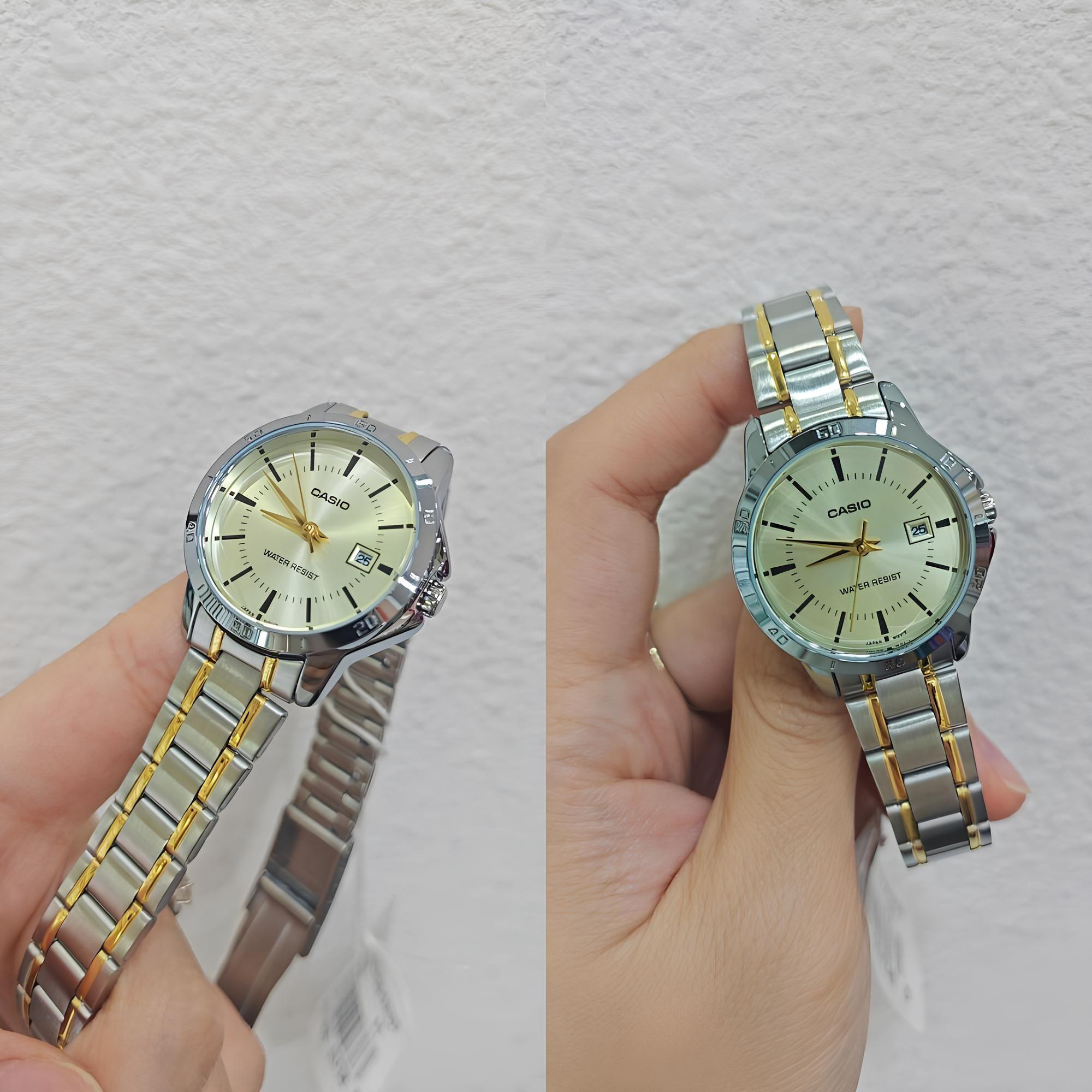 Reloj Ltp-V004sg-9a Mujer Analogo Metal CASIO-1