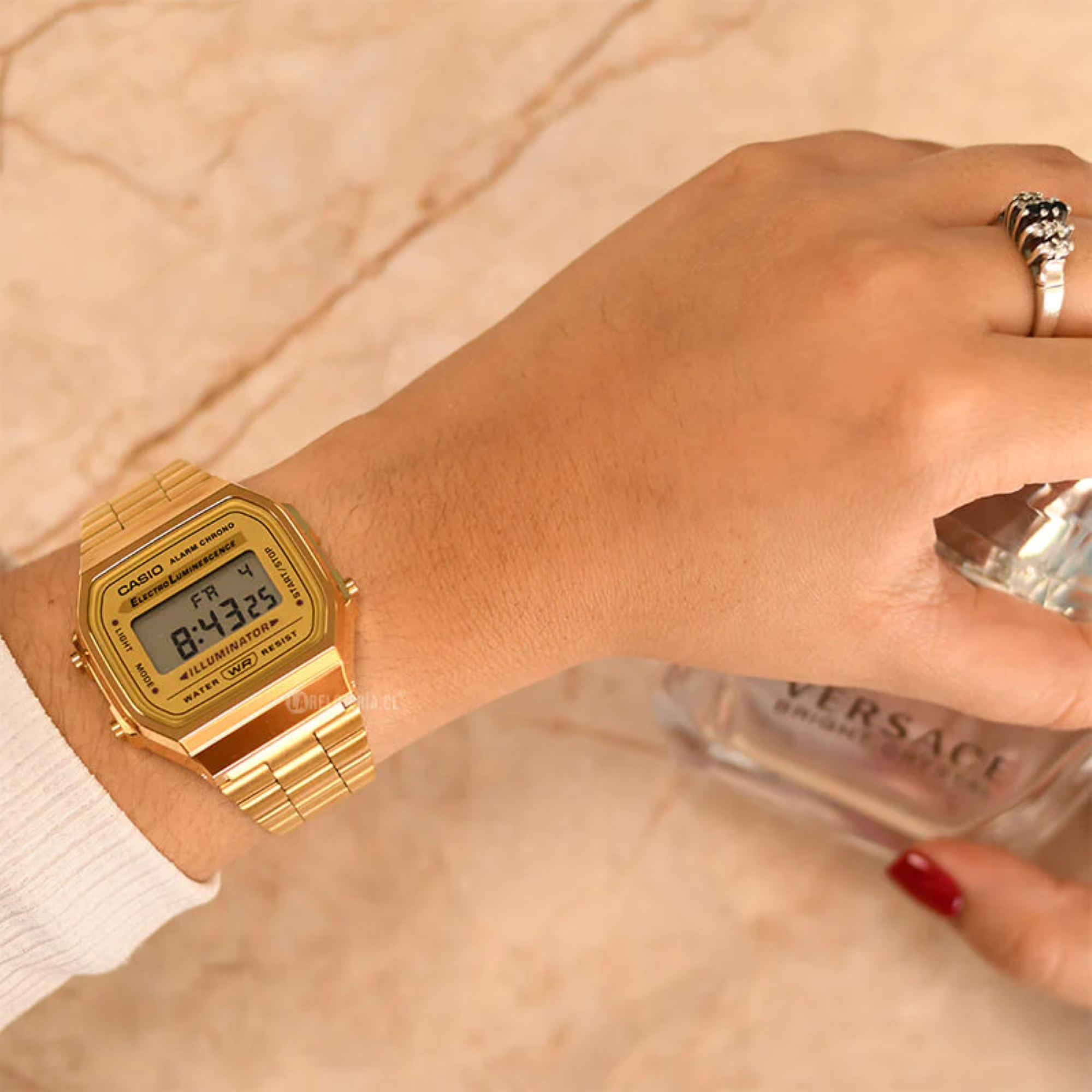 Reloj A-168wg-9 Vintage Digital Metal CASIO-3