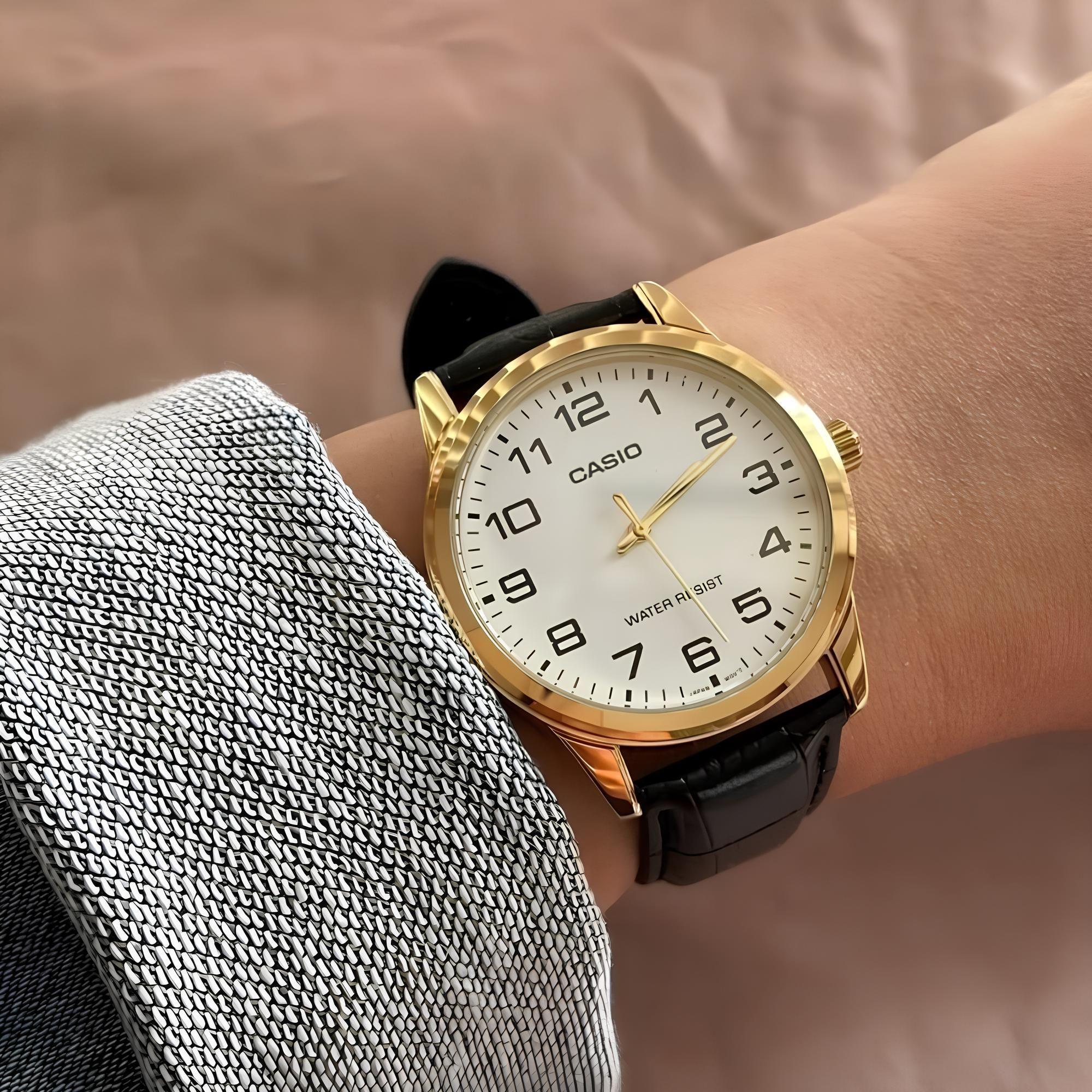 Reloj Mtp-V001gl-7b Hombre Analogo Cuero CASIO-2