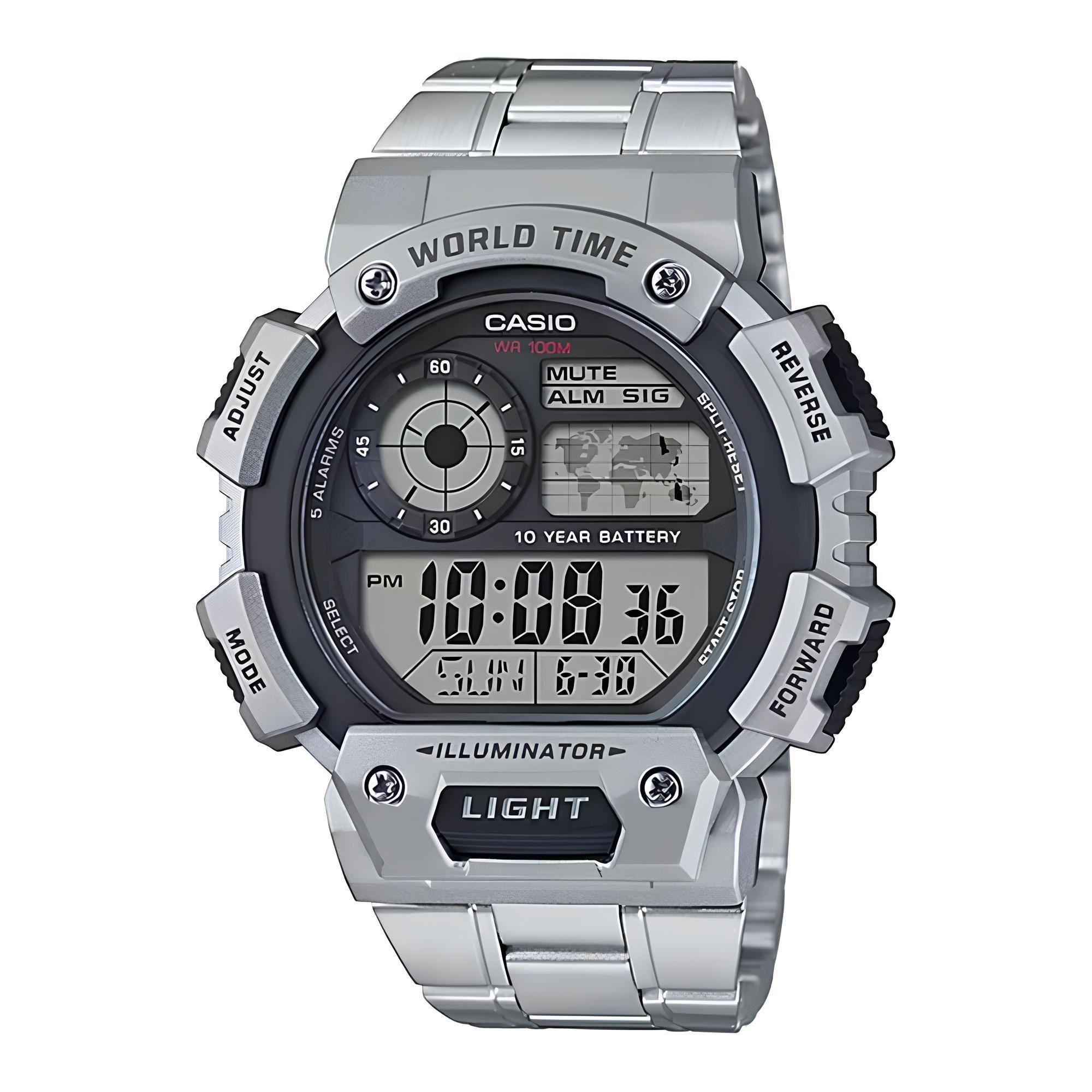Reloj Ae-1400whd-1av Hombre Digital Metal CASIO-0