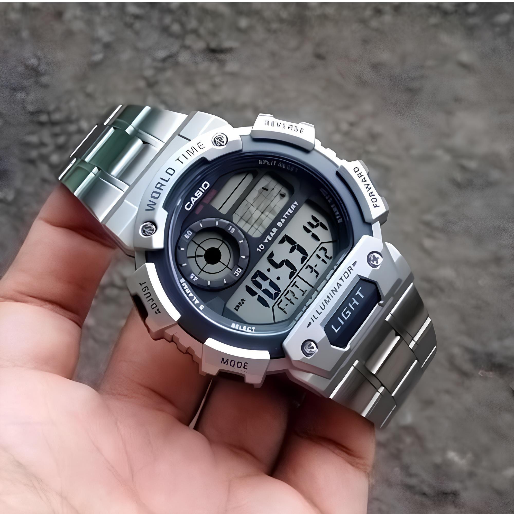 Reloj Ae-1400whd-1av Hombre Digital Metal CASIO-2
