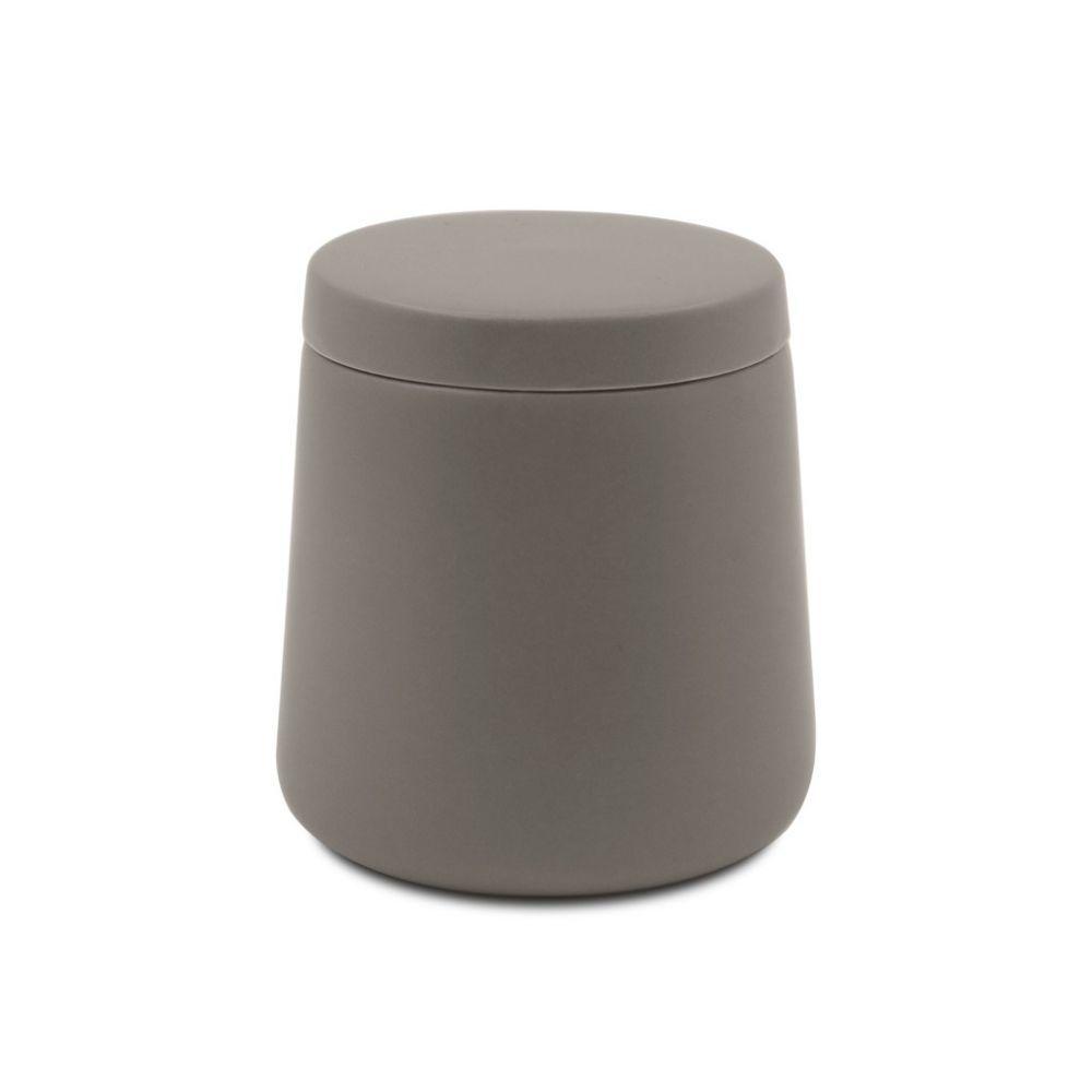 Algodonero Cerámica Con Tapa Gris-0