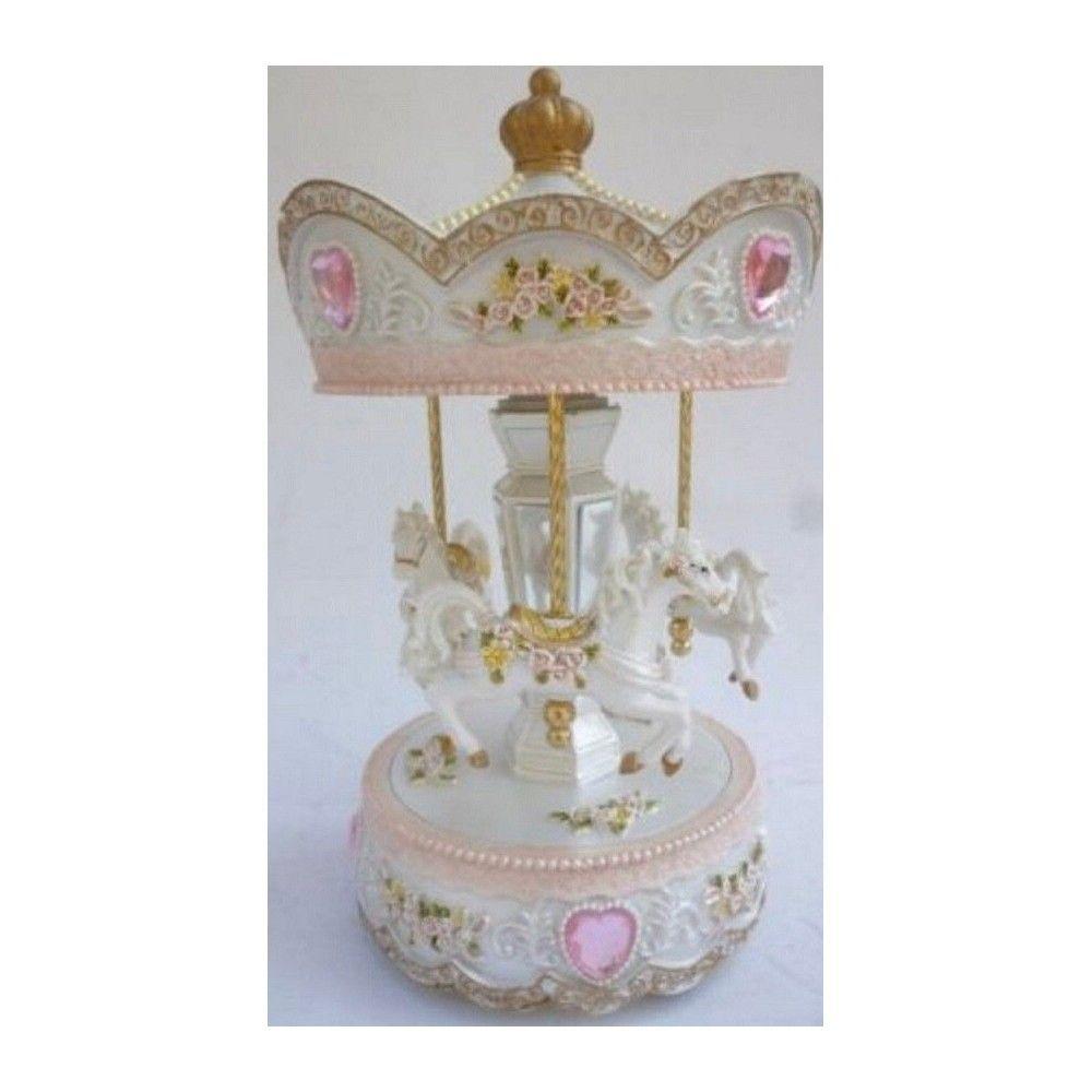 Carrusel Musical Modelo Caballos White-1