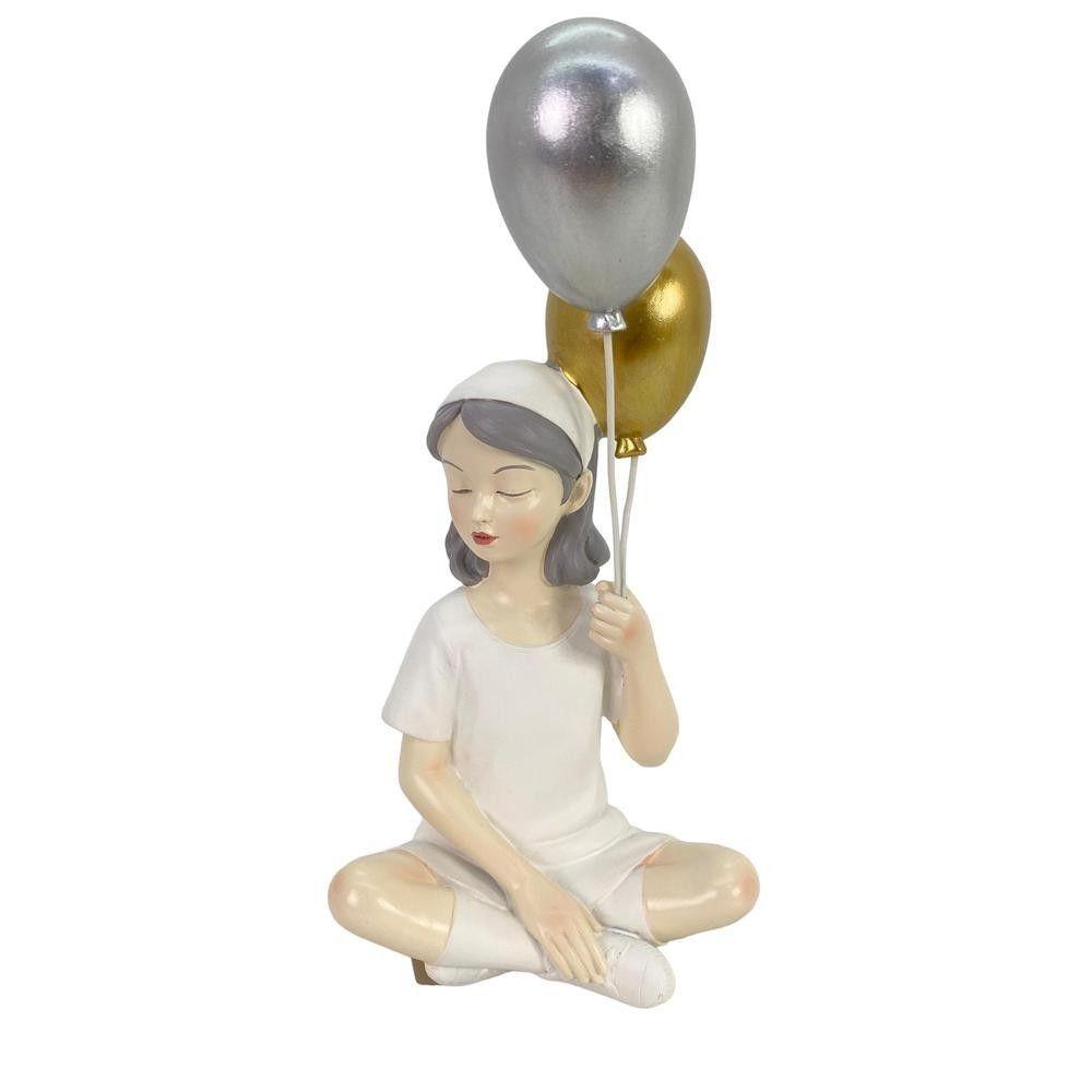Niña Globos White-0