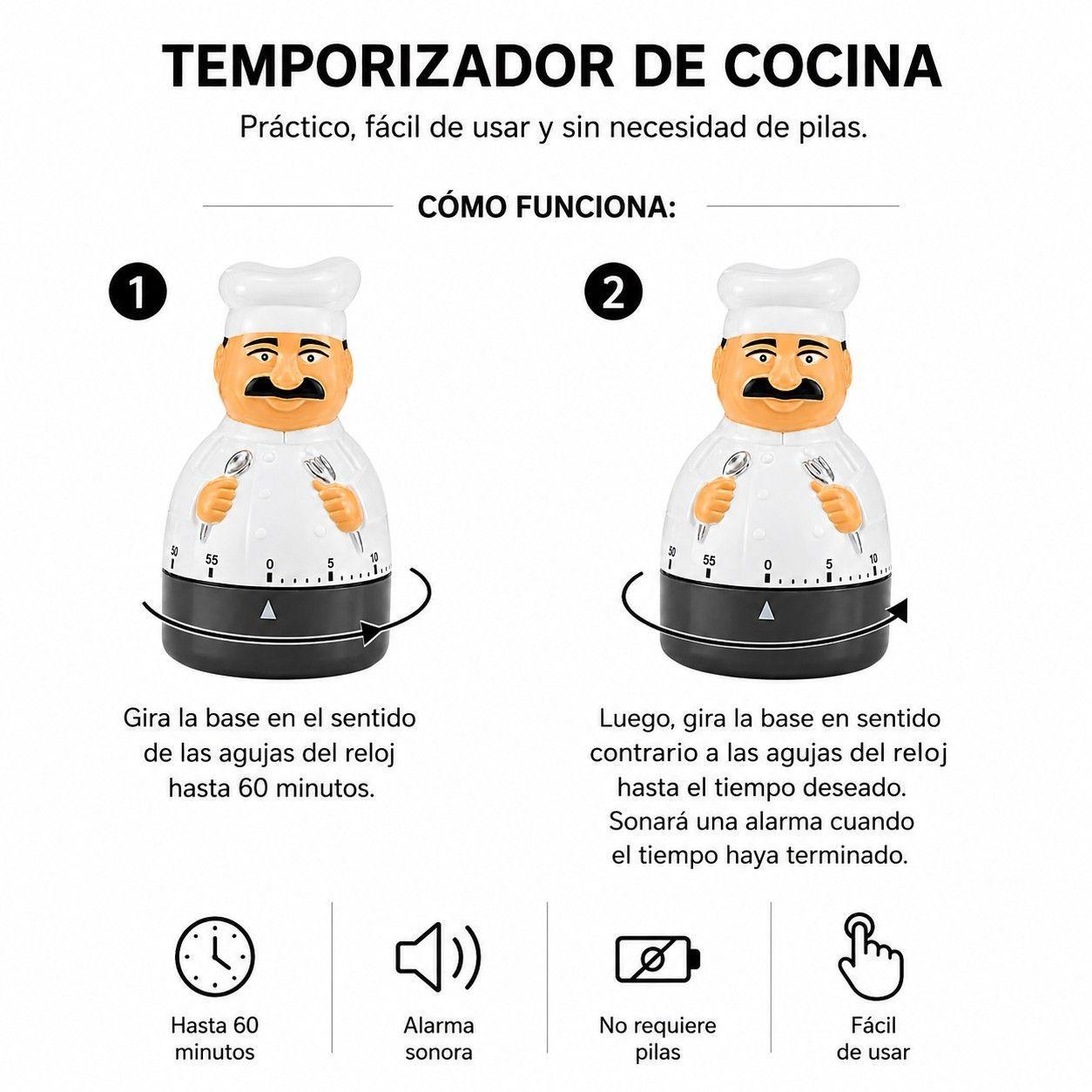 Timer para Cocina Chef-1