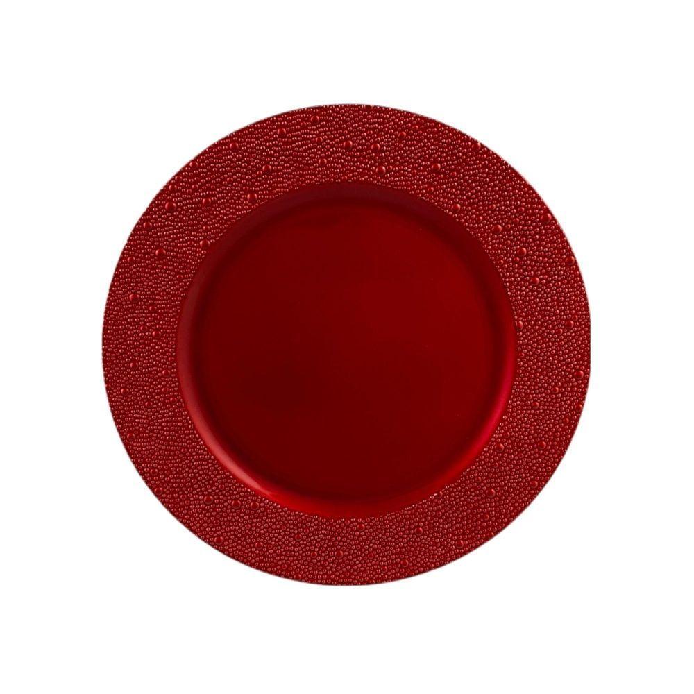 Plato Base Rouge 33 cm-1