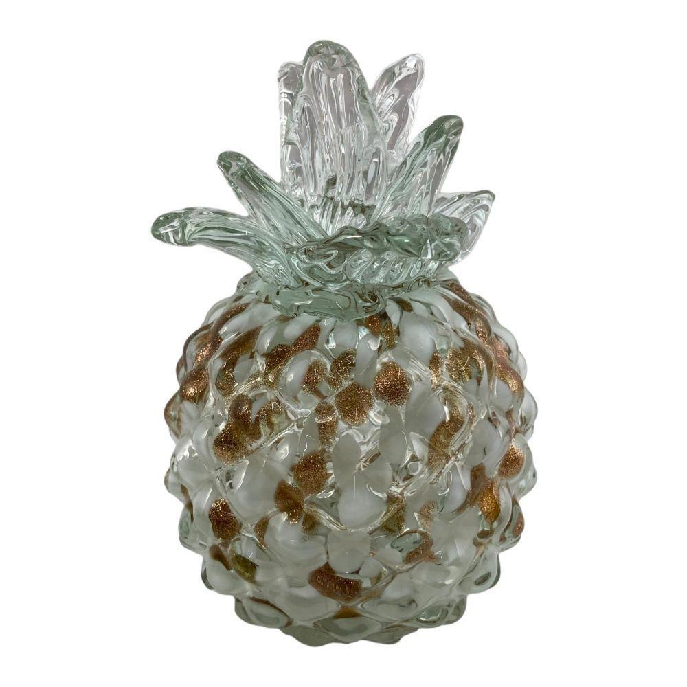 Figura Decorativa Vidrio Piña-0