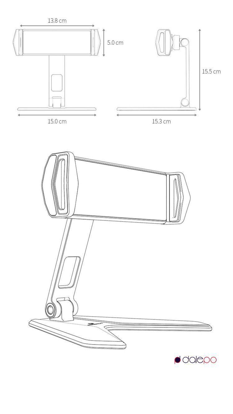Soporte Escritorio De Metal Para Tablet - iPad-5