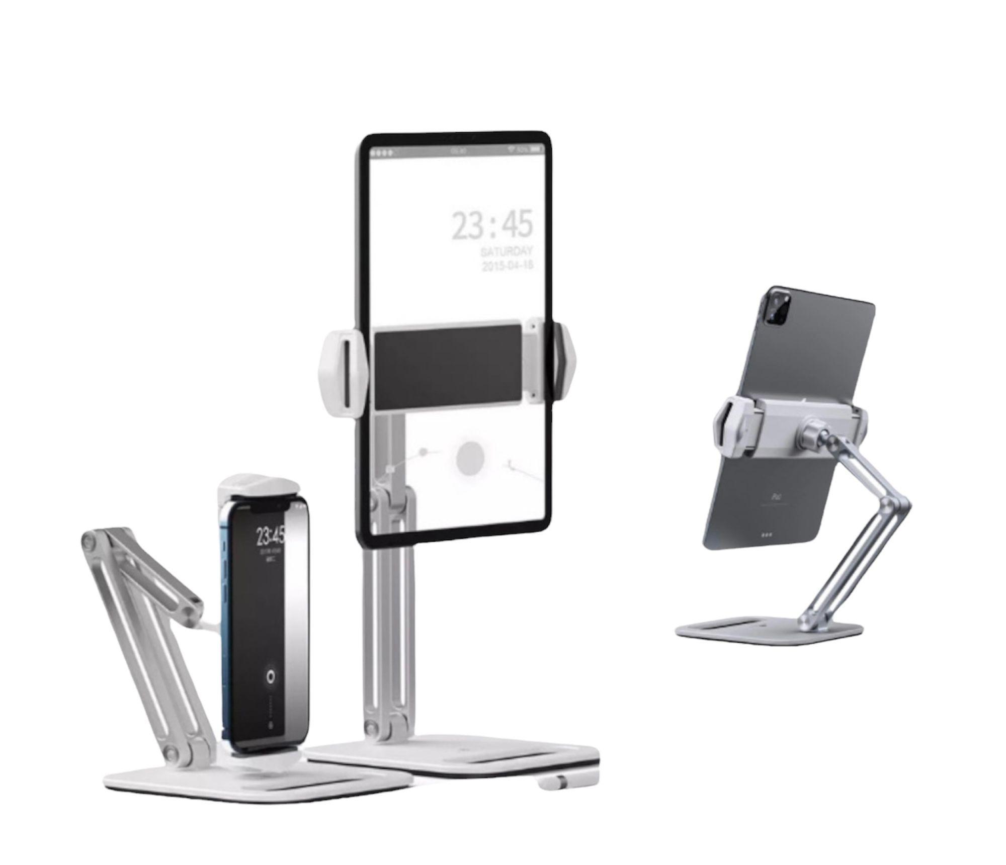Soporte Para Tablet De Metal Modelo 3 Ejes Ergonómico-1