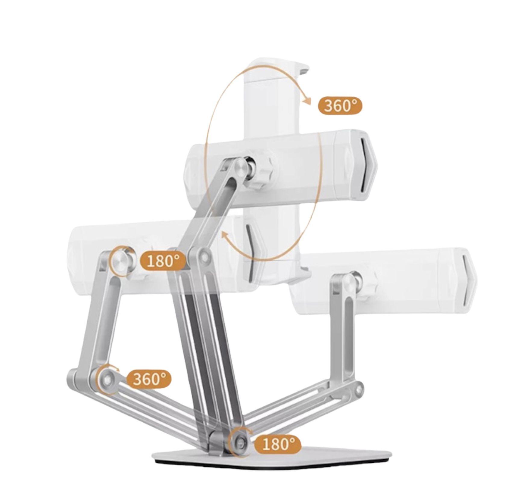 Soporte Para Tablet De Metal Modelo 3 Ejes Ergonómico-2