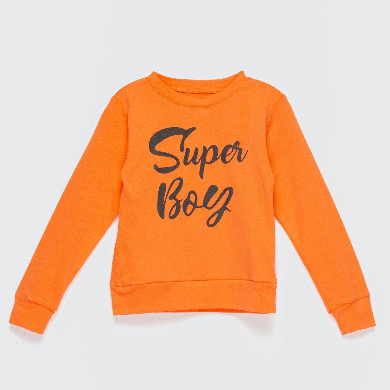 POLERA NARANJA SUPER BOY ALGODÓN PERUANO-0