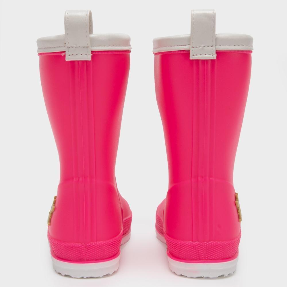 Bota de agua fucsia ribete blanco-5