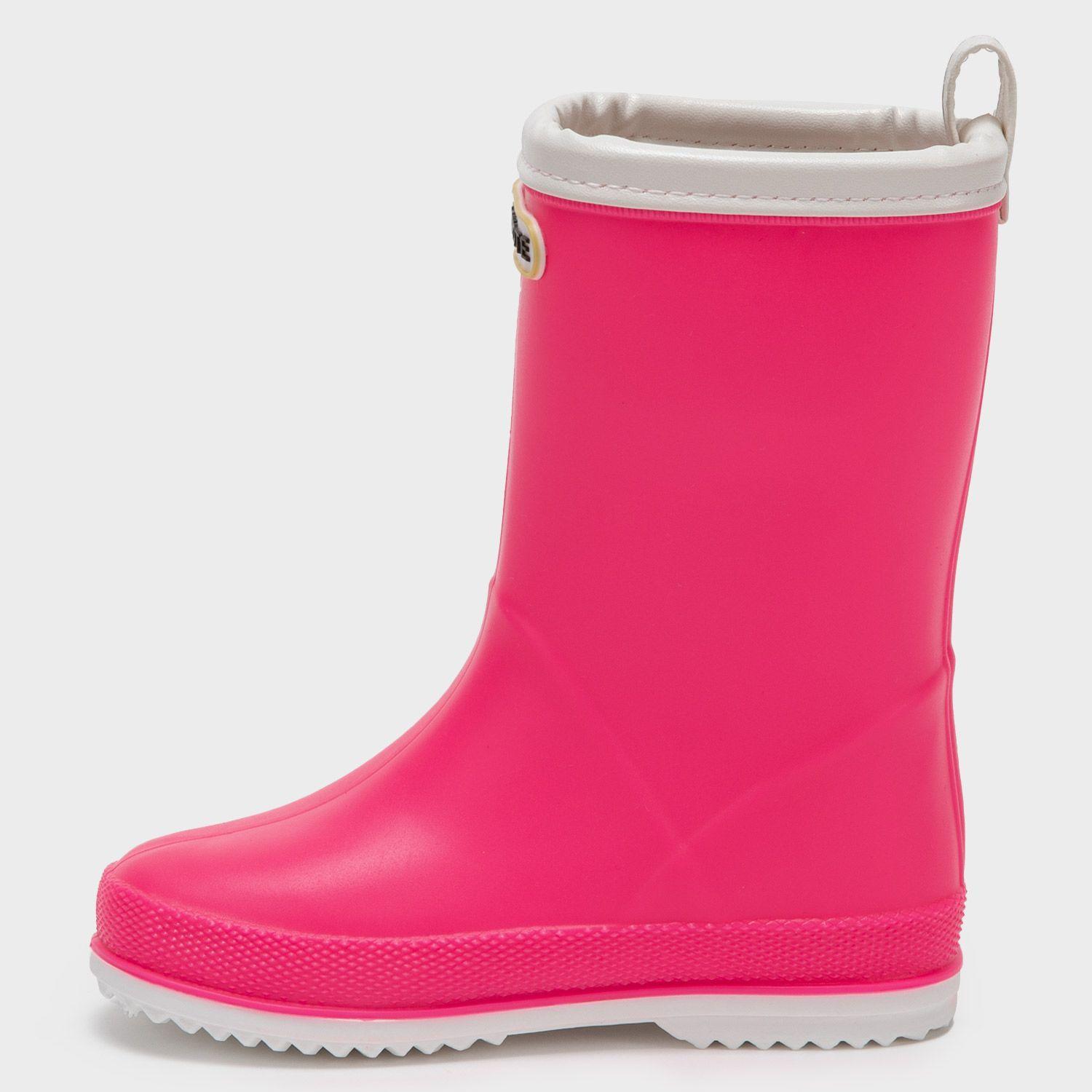 Bota de agua fucsia ribete blanco-0