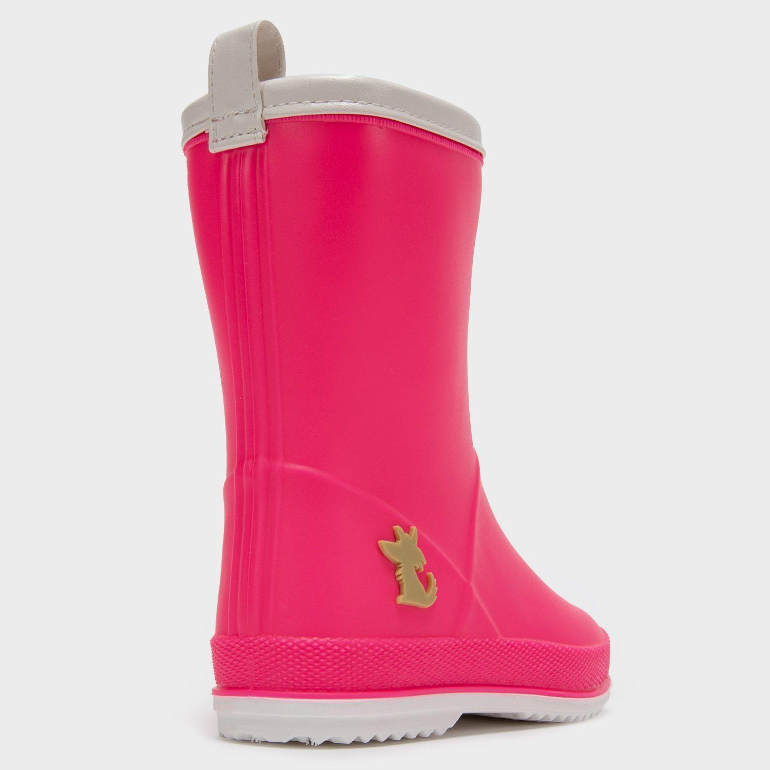 Bota de agua fucsia ribete blanco-3