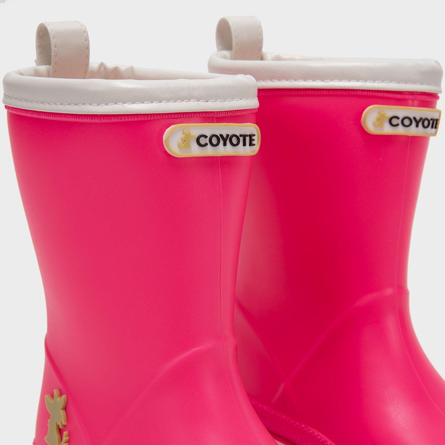 Bota de agua fucsia ribete blanco-6