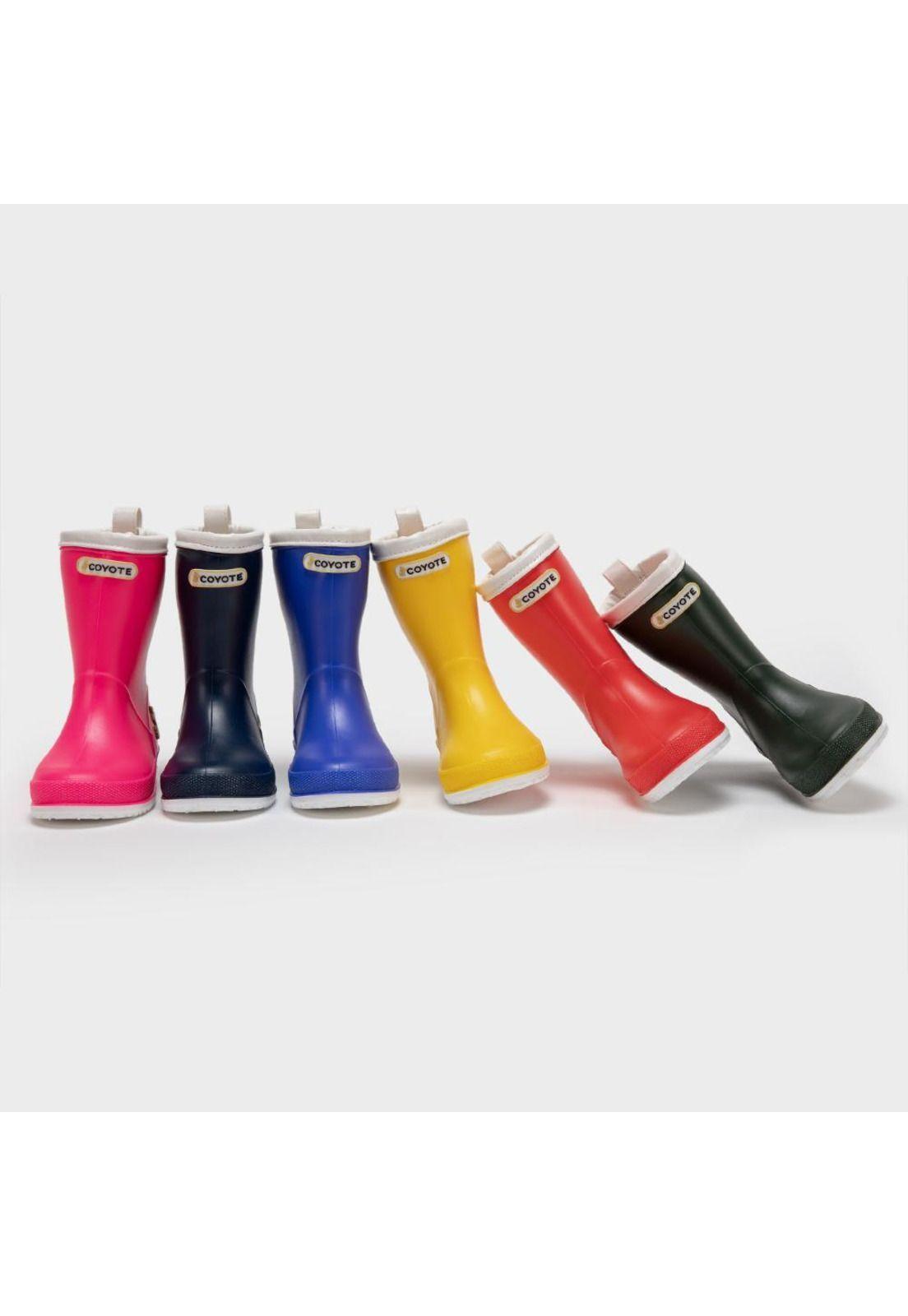 Bota de agua roja ribete blanco-8