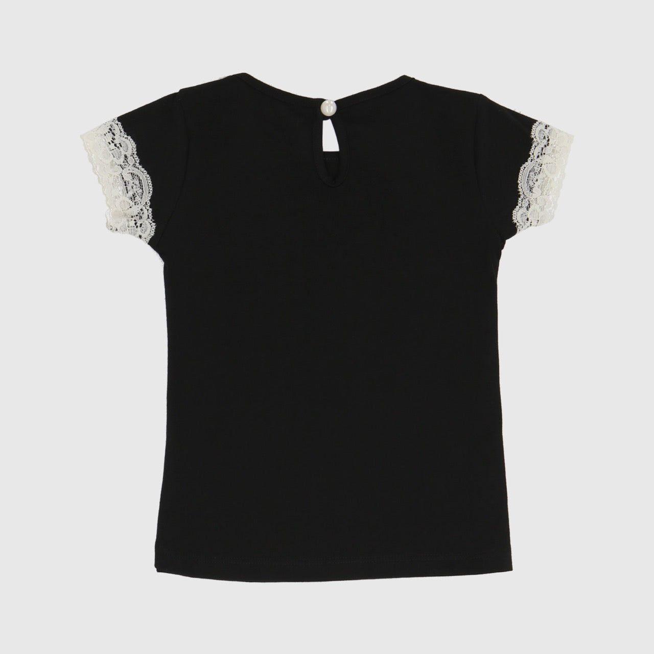 POLERA NEGRA ENCAJE ALGODÓN PERUANO-1