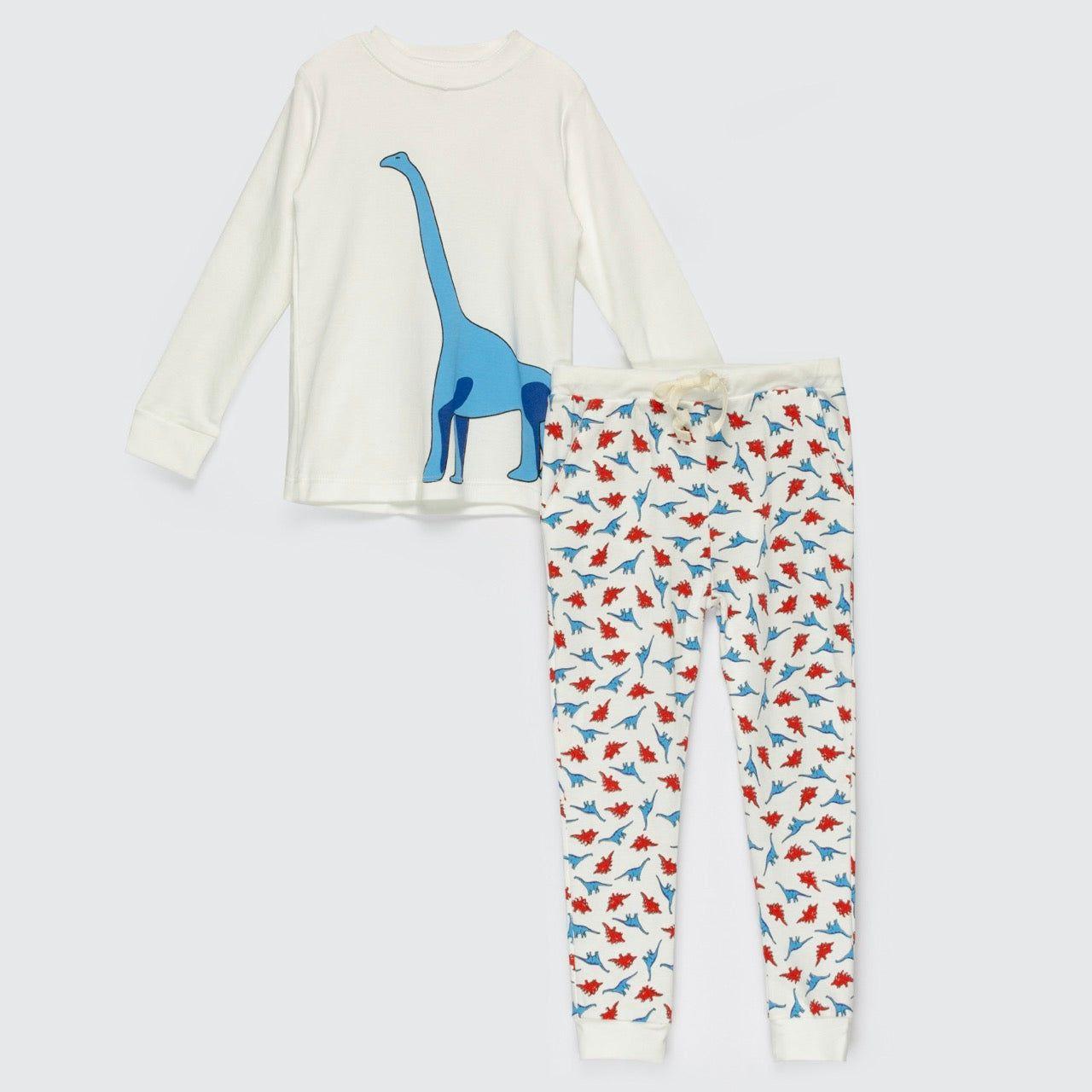 PIJAMA BRONTOSAURIO ALGODÓN PERUANO-0
