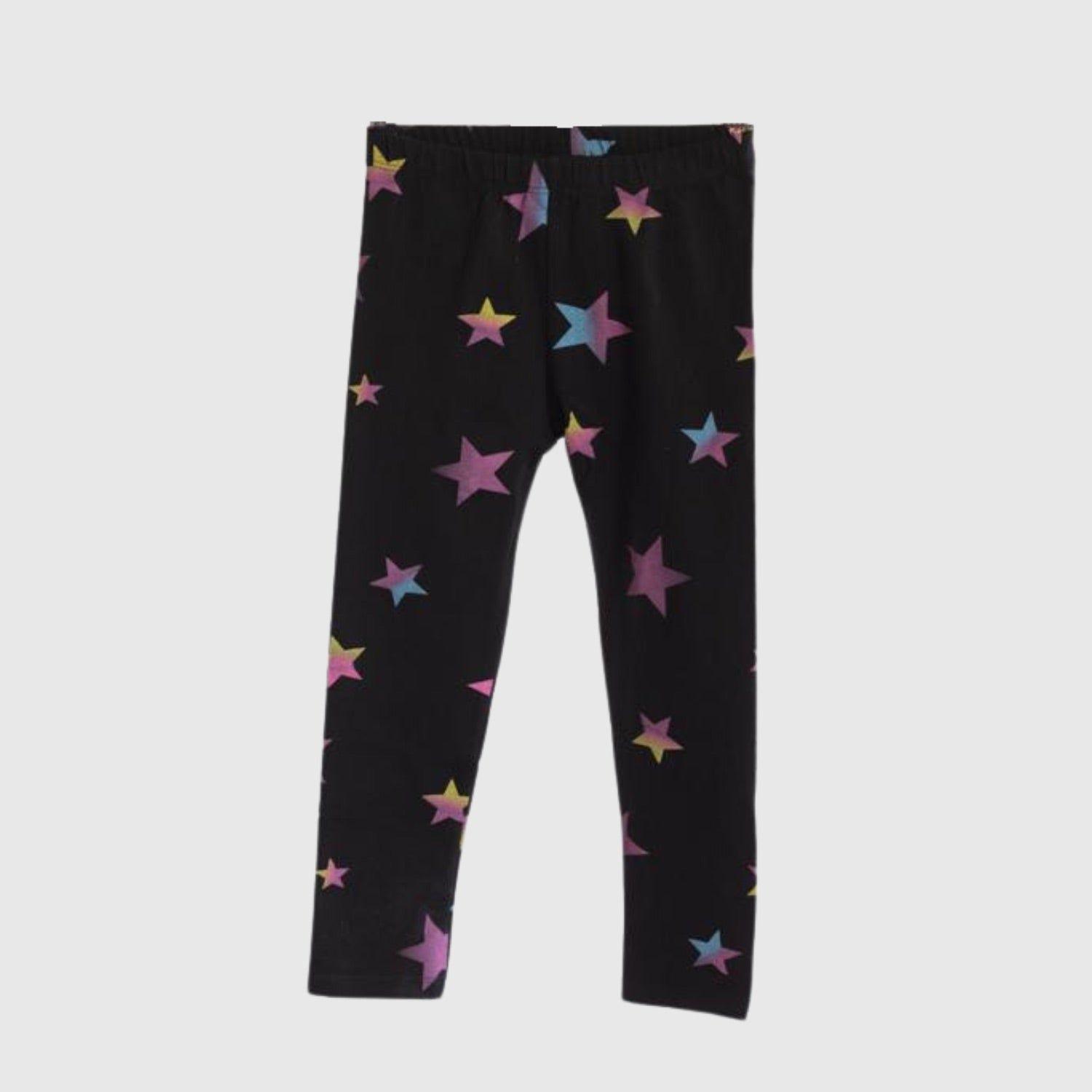 CALZA NEGRA ESTRELLAS ALGODÓN PERUANO-1