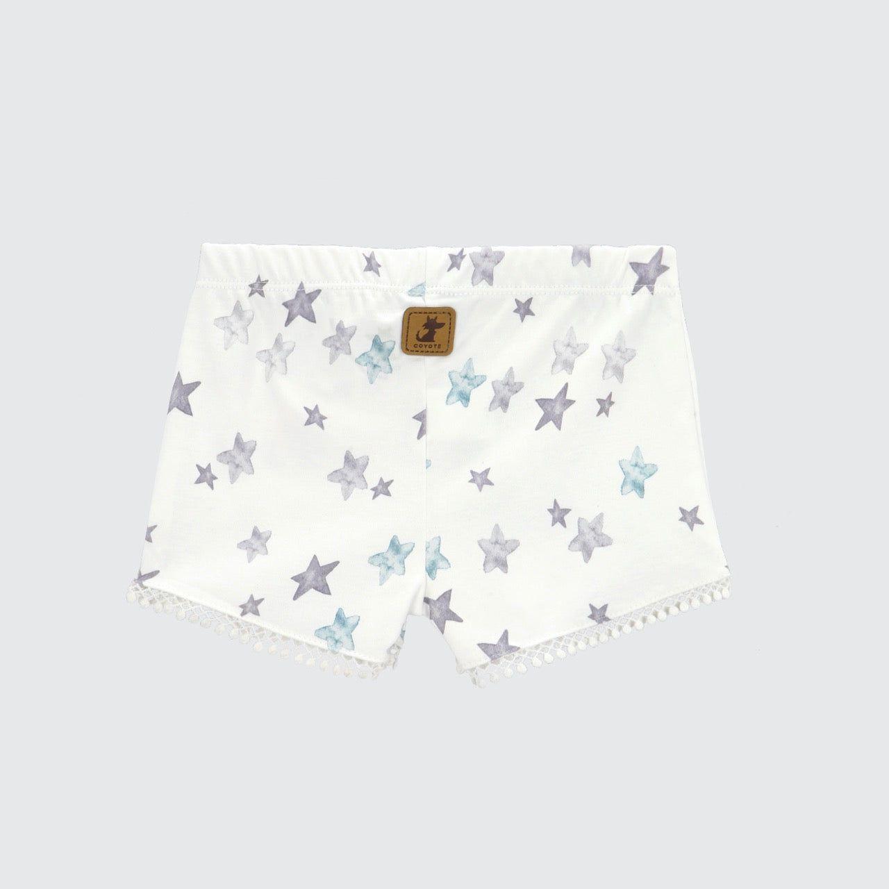 SHORT BLANCO ESTRELLAS ALGODÓN PERUANO-1