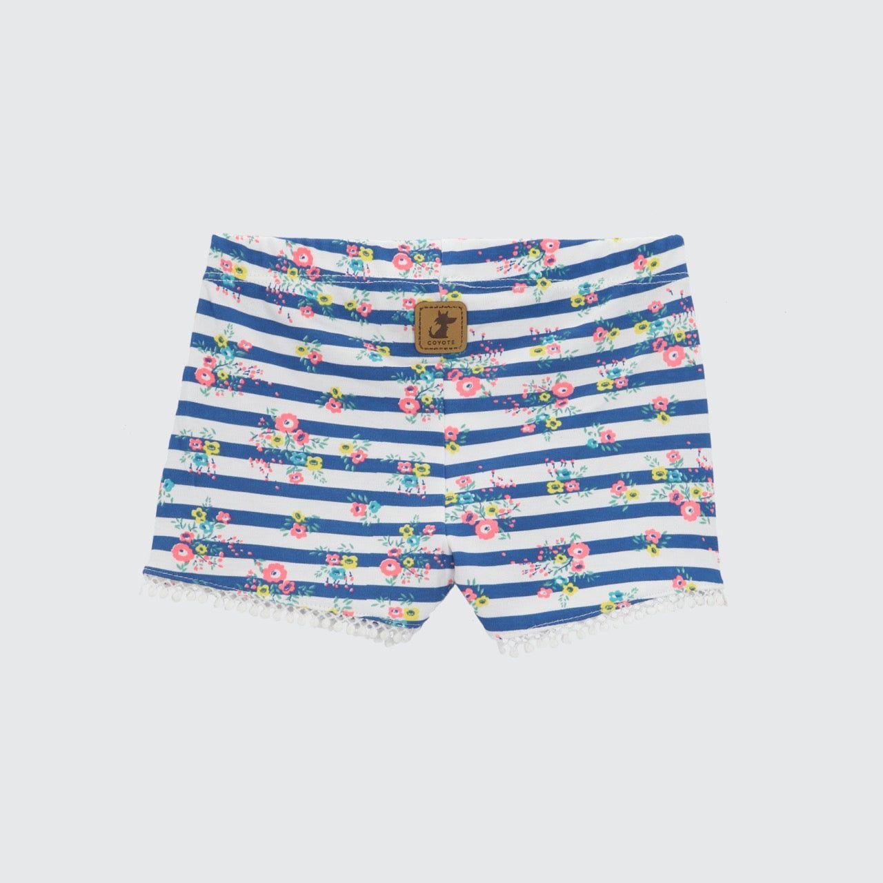 SHORT RAYAS Y FLORES ALGODÓN PERUANO-1