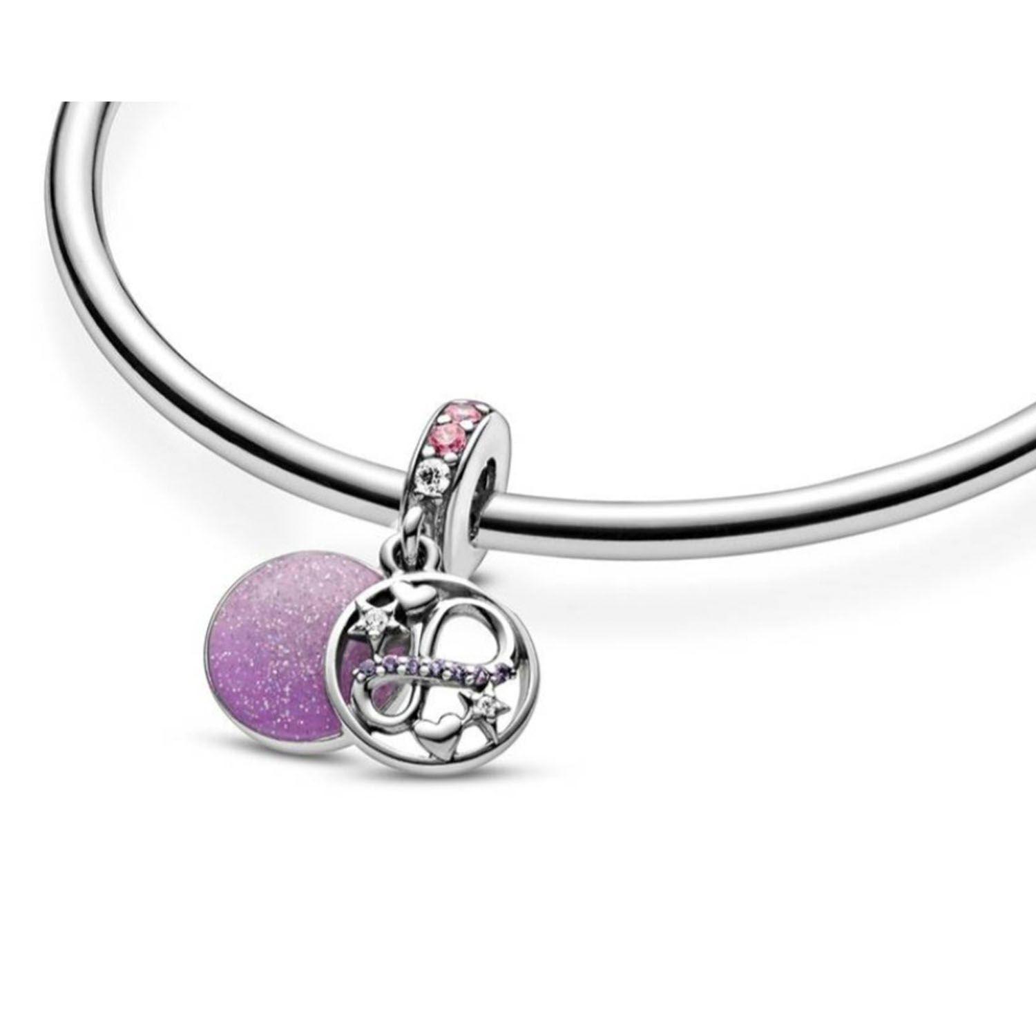 Dije Colgante Charm Amor Infinito Plata 925-2