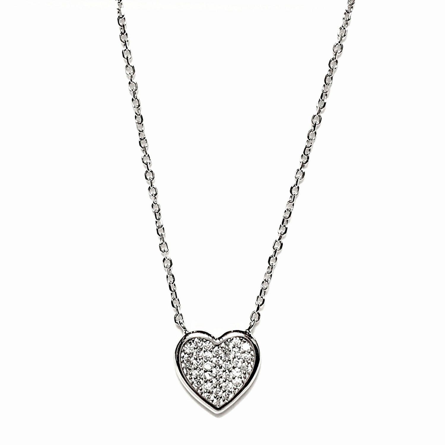 Collar de plata Corazon Fino-0