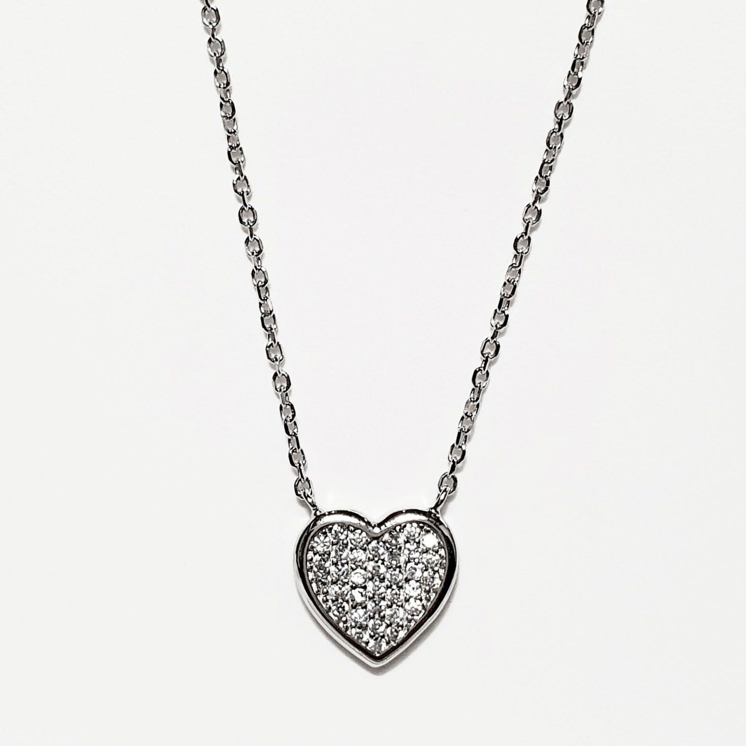 Collar de plata Corazon Fino-1