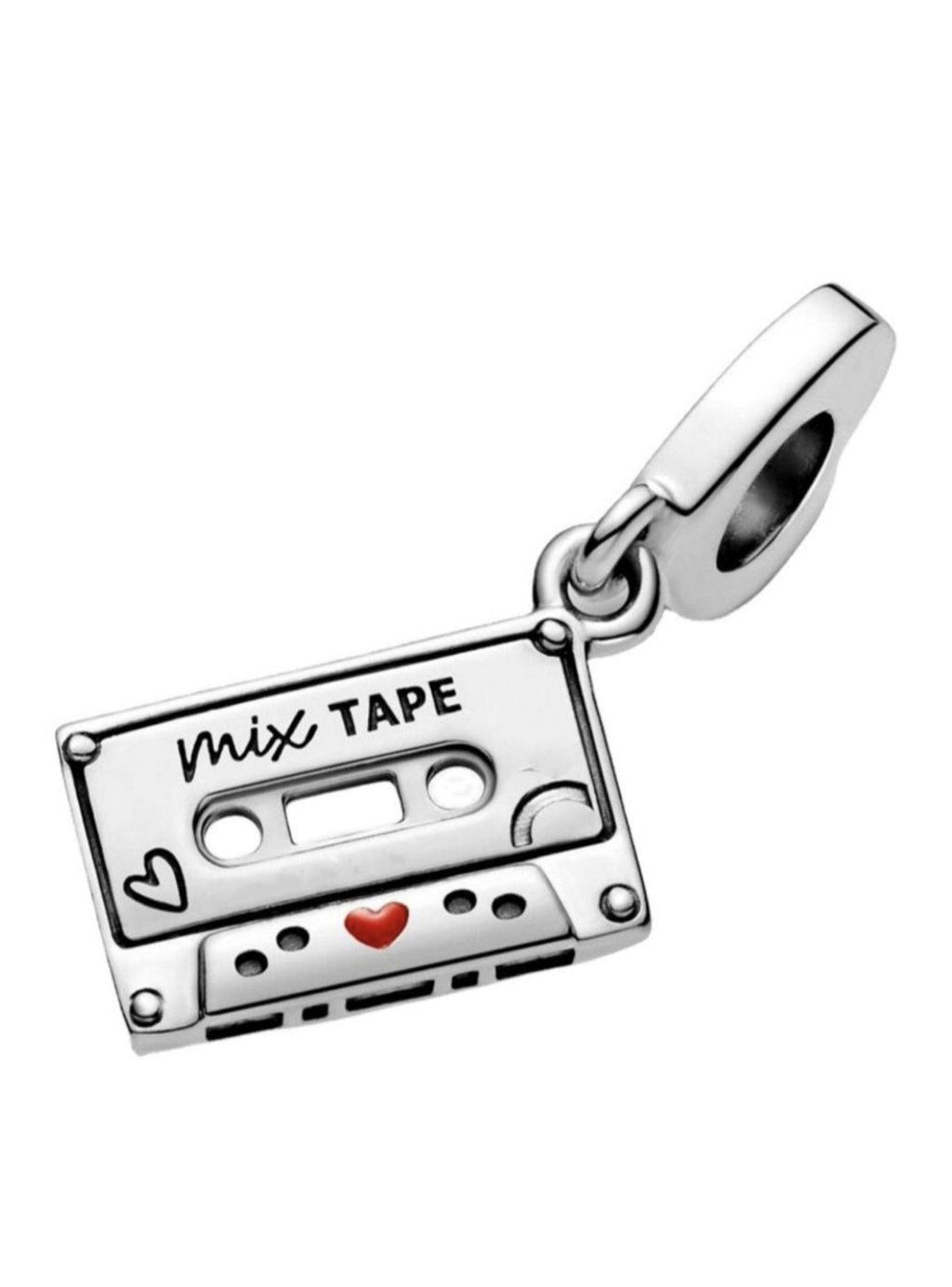 Dije Charm Colgante Cassette Plata 925-2