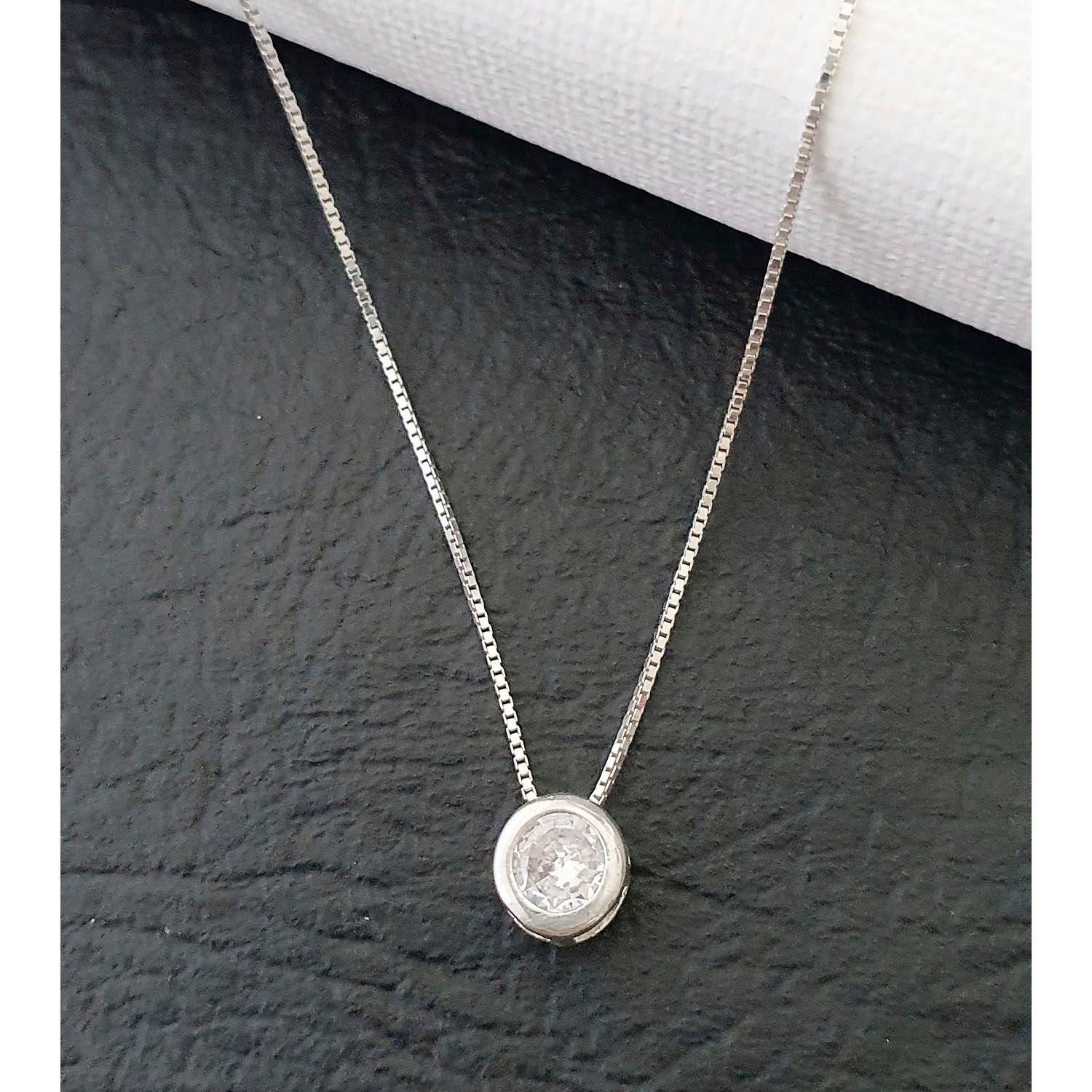 Collar Punto de Luz Plata-4