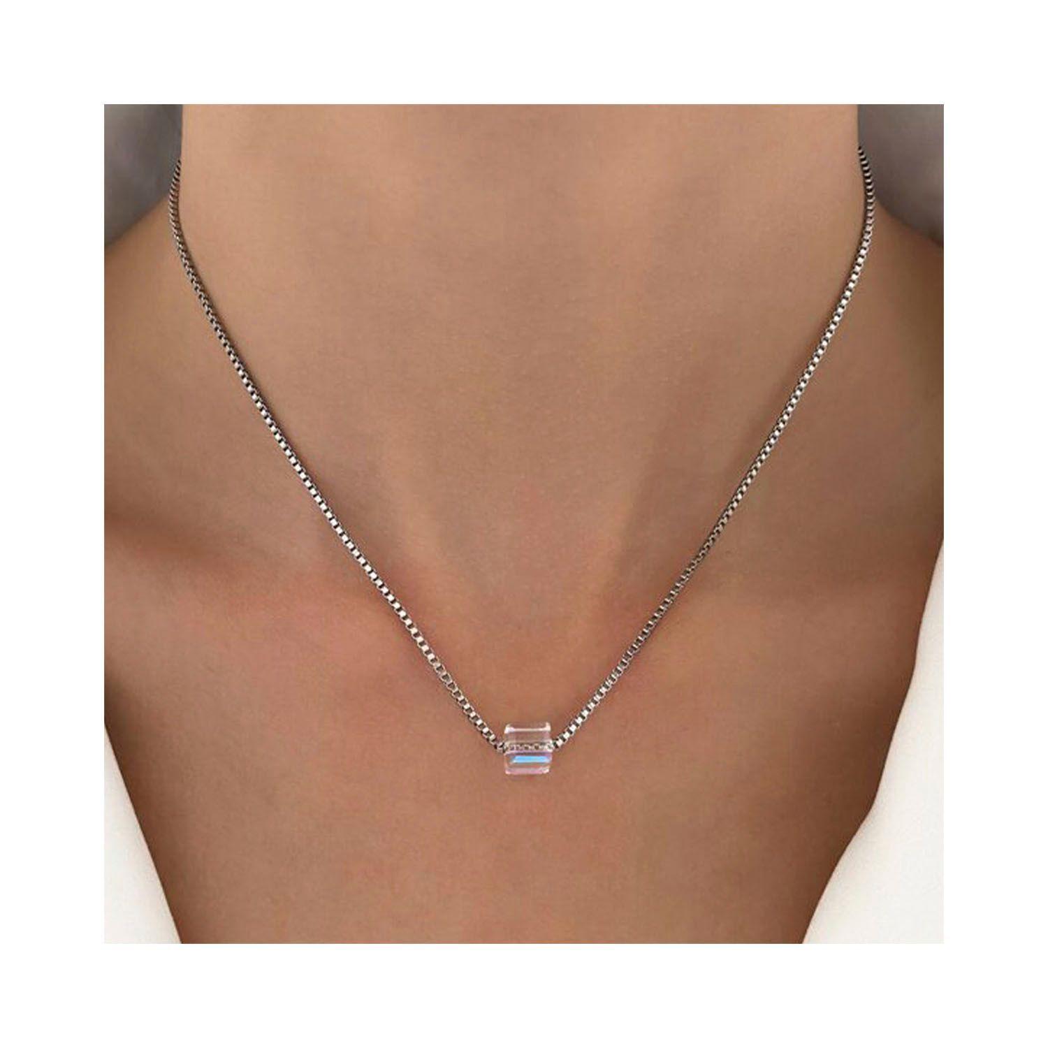 Collar de Plata 925 Cristal -3