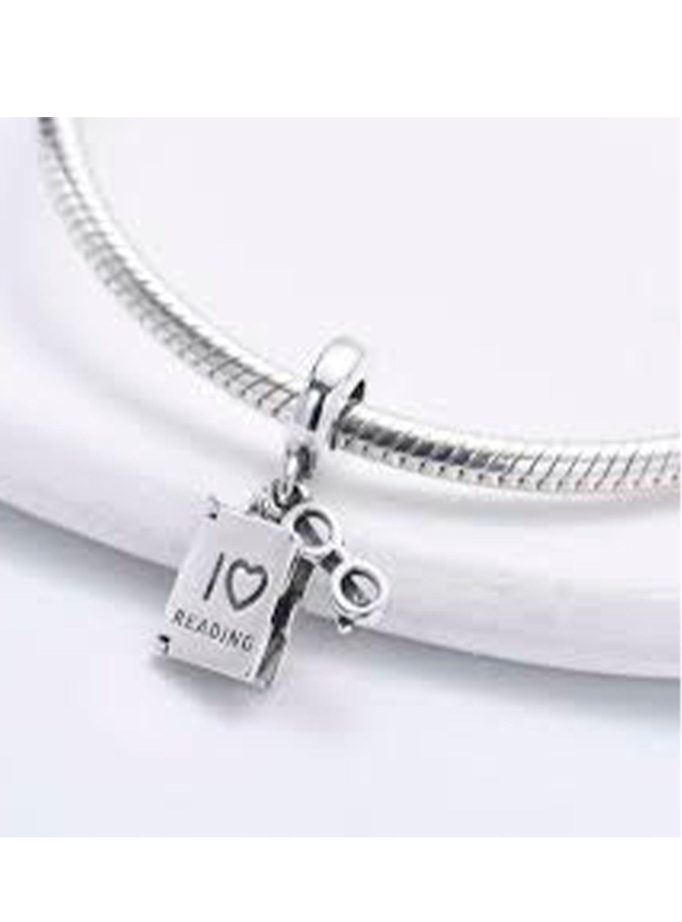 Dije Charm Colgante Amo Leer Plata 925-0