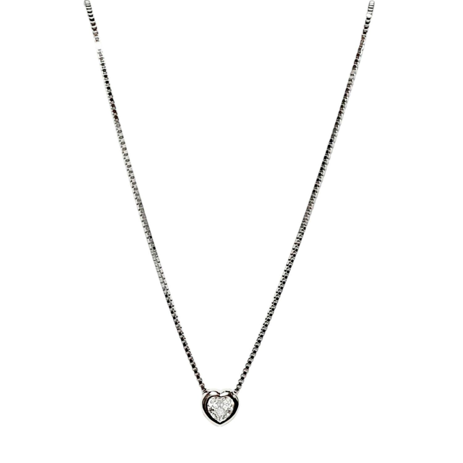 Collar Punto de Luz Corazón Plata 925 Fino-6