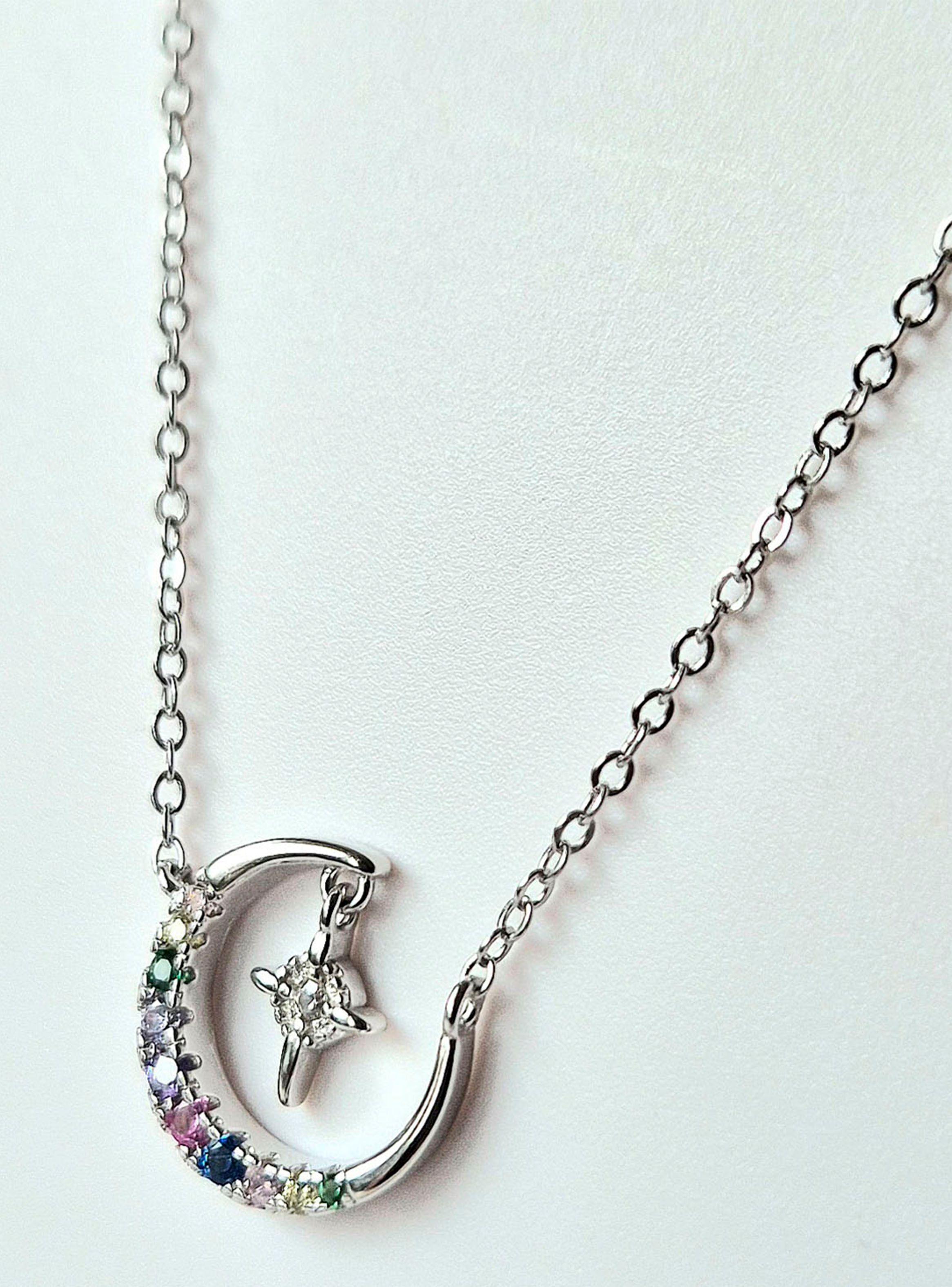 Collar Luna y estrella Plata 925-0