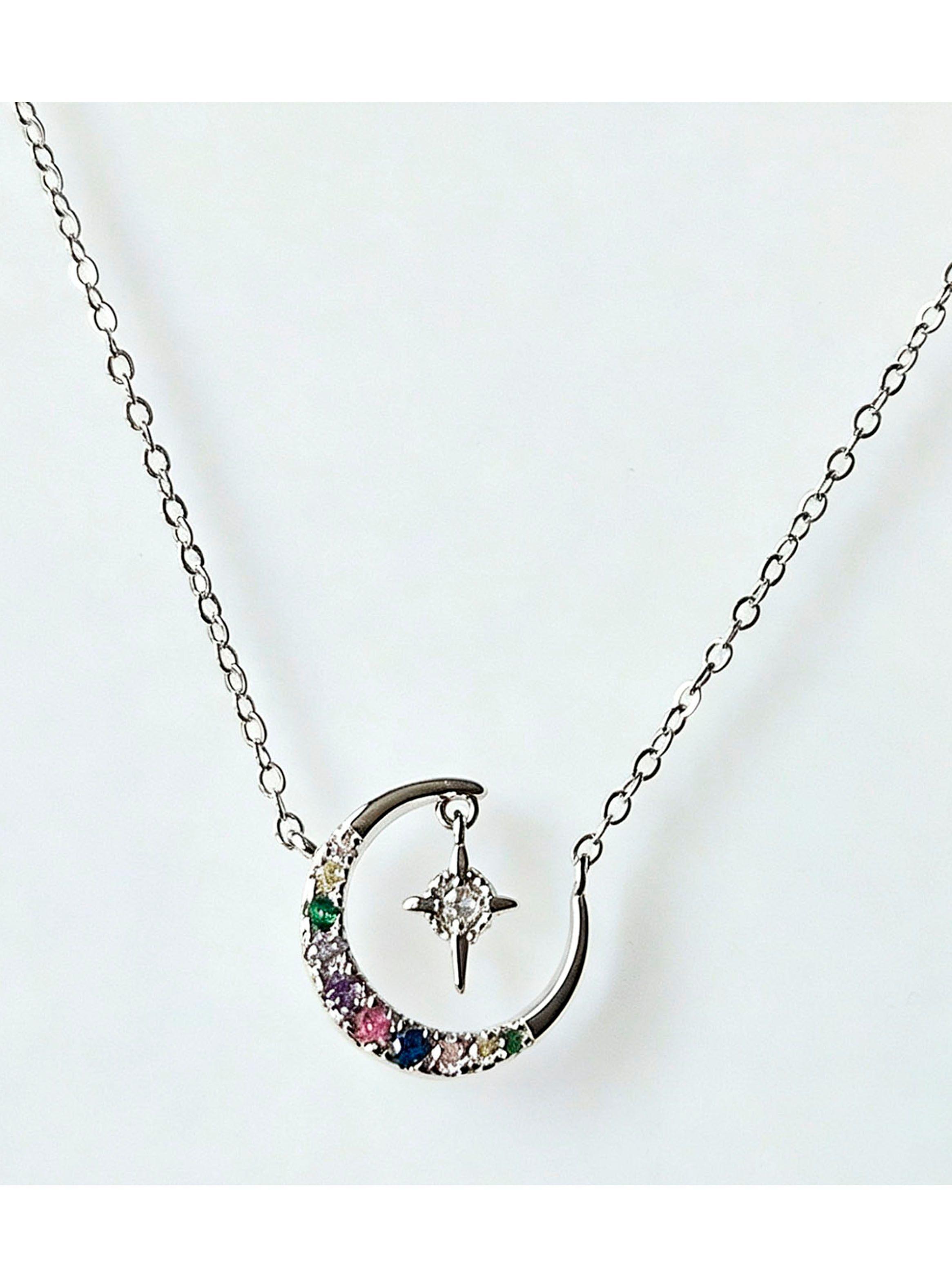 Collar Luna y estrella Plata 925-2