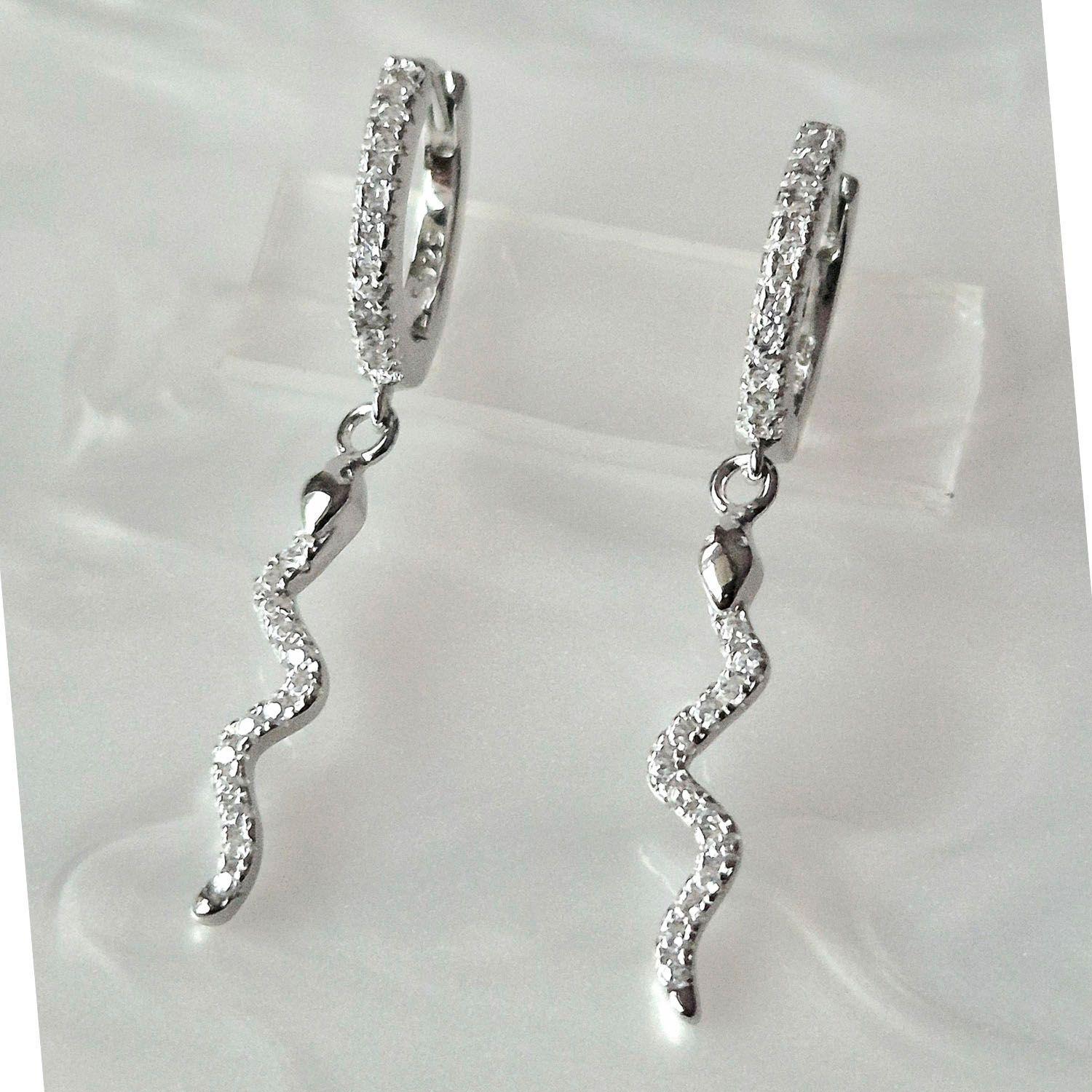Aro Argolla Serpiente con microcircones Plata 925-0