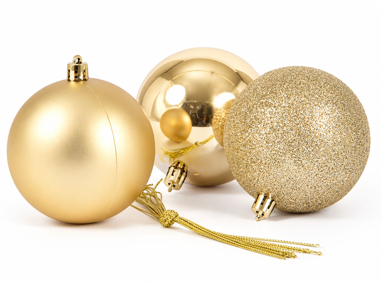 Set 30 Esferas Navidad 8 CM Dorado-1