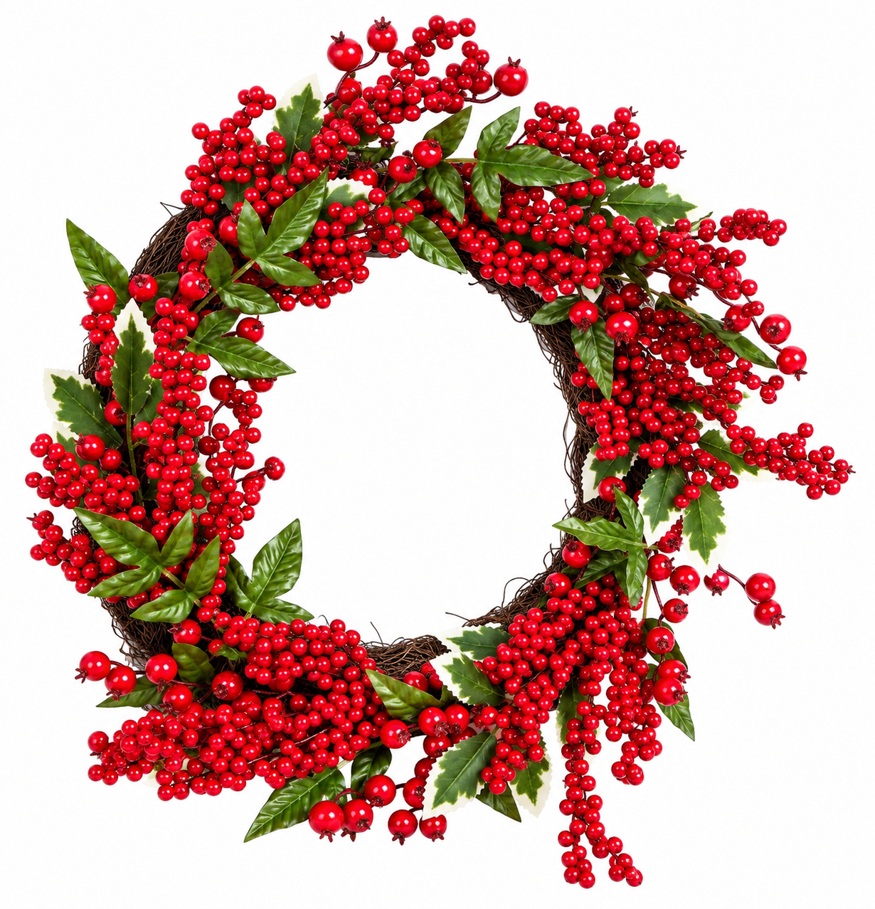 Corona Navidad Berries 40 CM-1