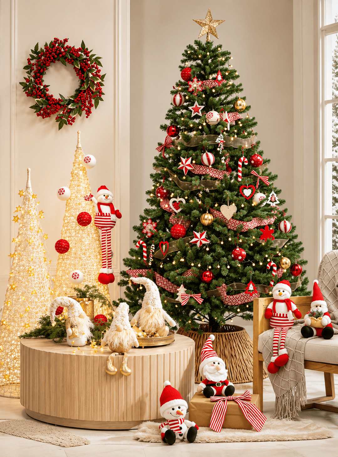 Corona Navidad Berries 40 CM-3
