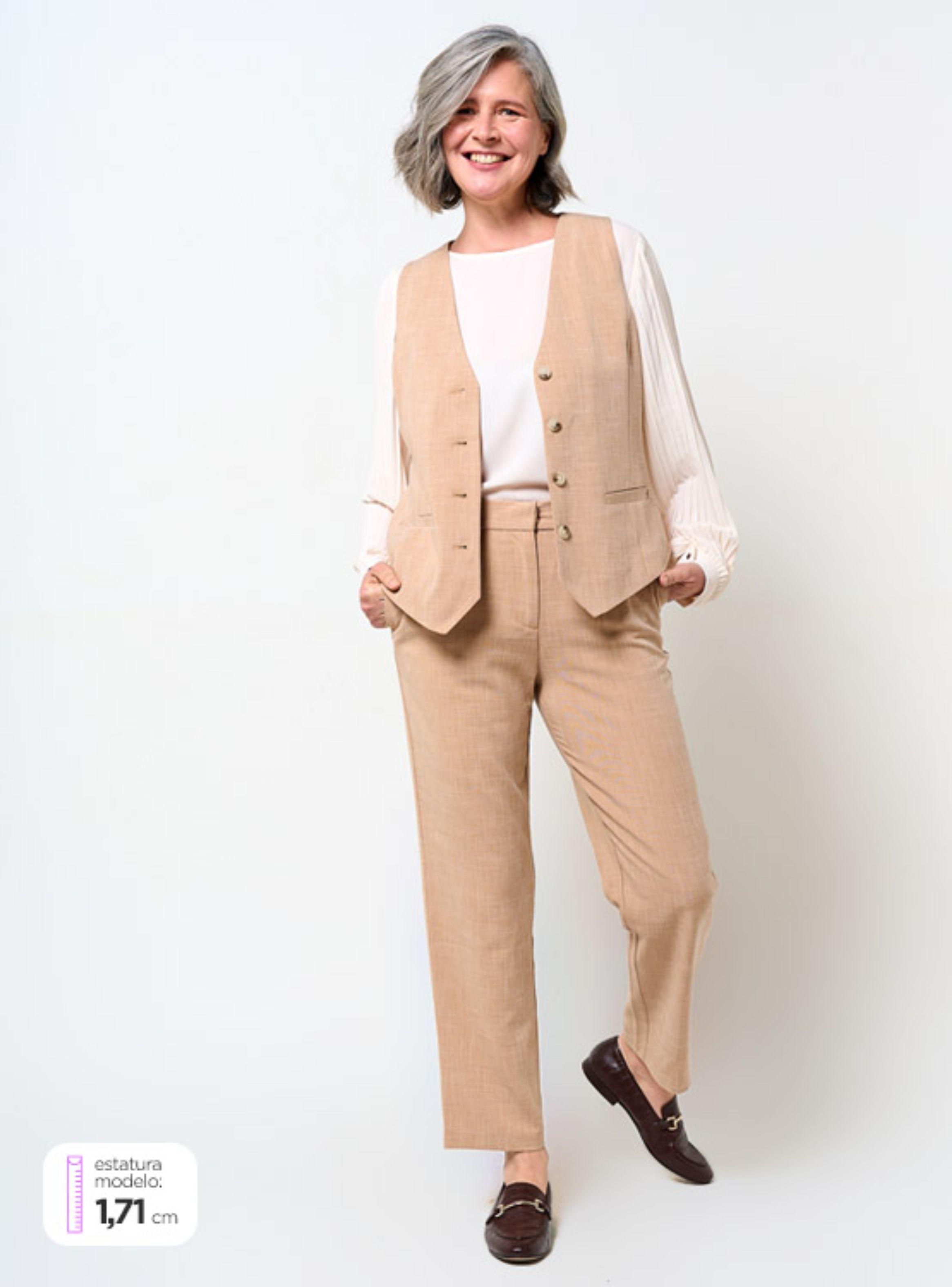 Pantalon Cacharel Boni Beige-3