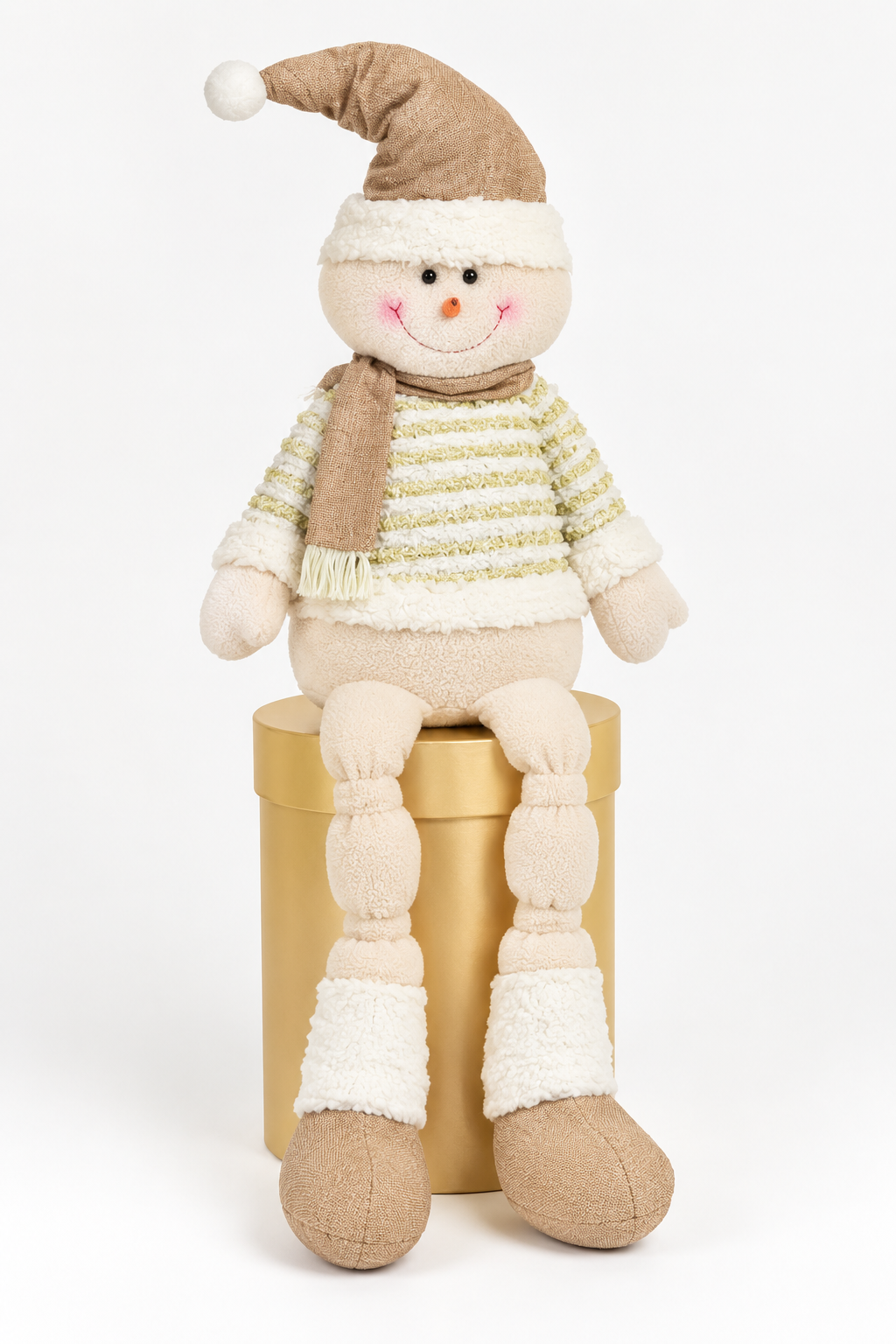 Muñeco de Navidad Snowman con Caja Gold 107 CM-2