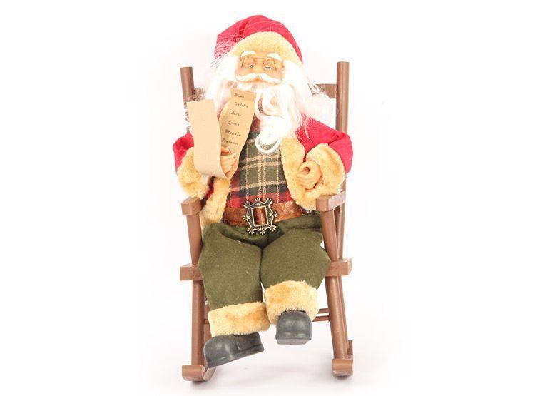 Adorno Navidad Santa Sentado 40 CM-0